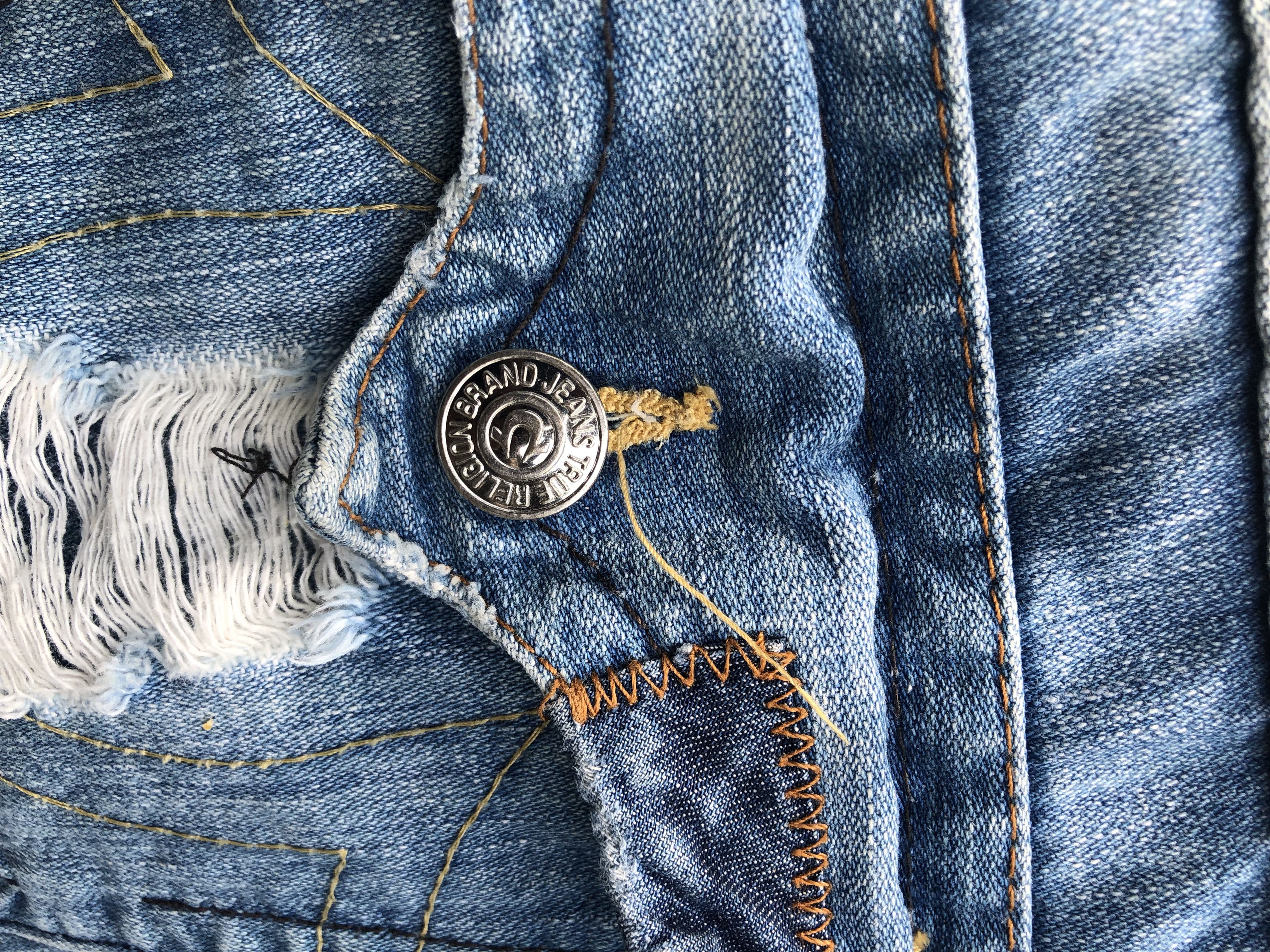 True Religion True Religion Joey Patch Denim Size US 34 / EU 50 - 9 Thumbnail