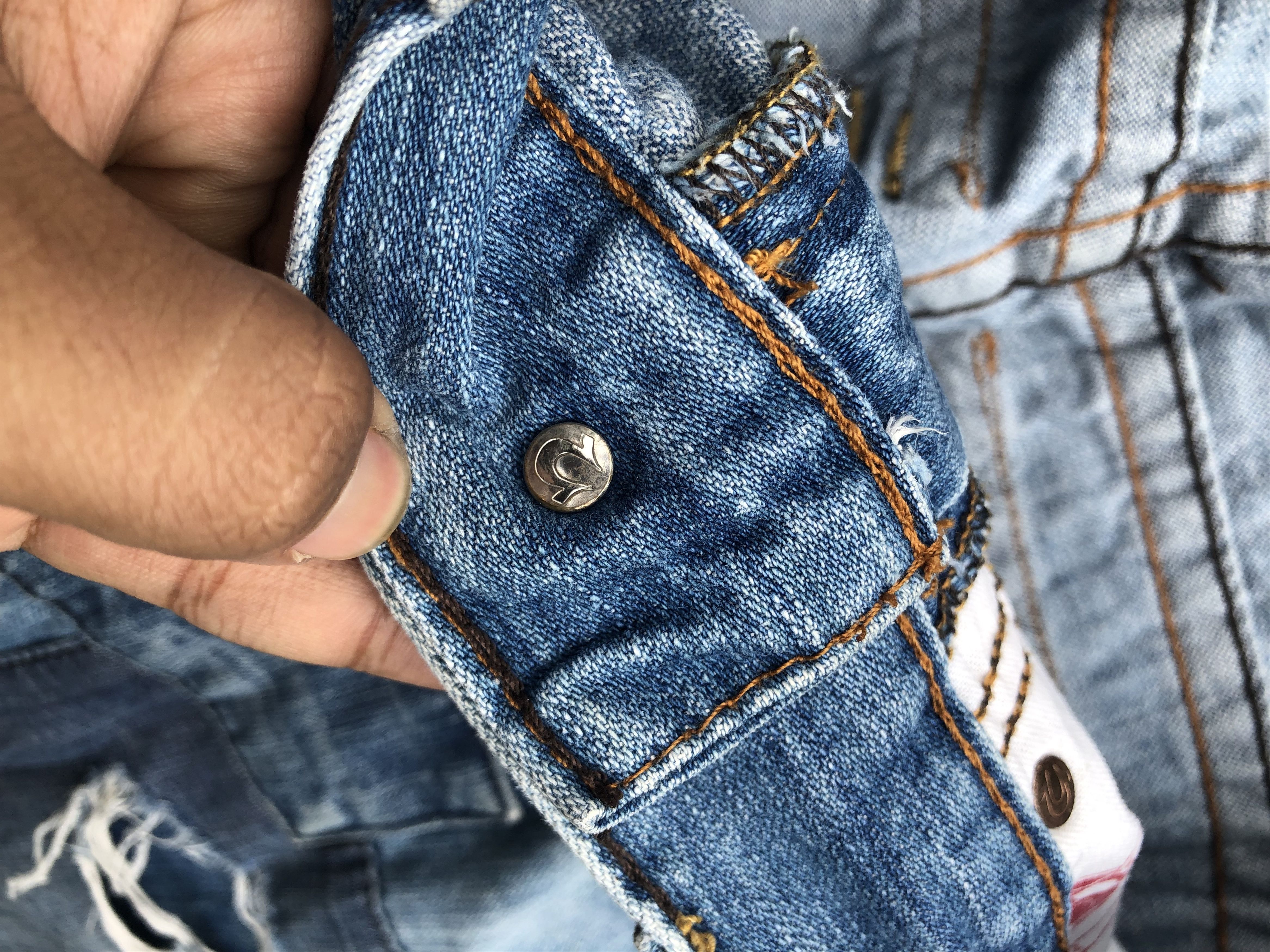True Religion True Religion Joey Patch Denim Size US 34 / EU 50 - 13 Thumbnail