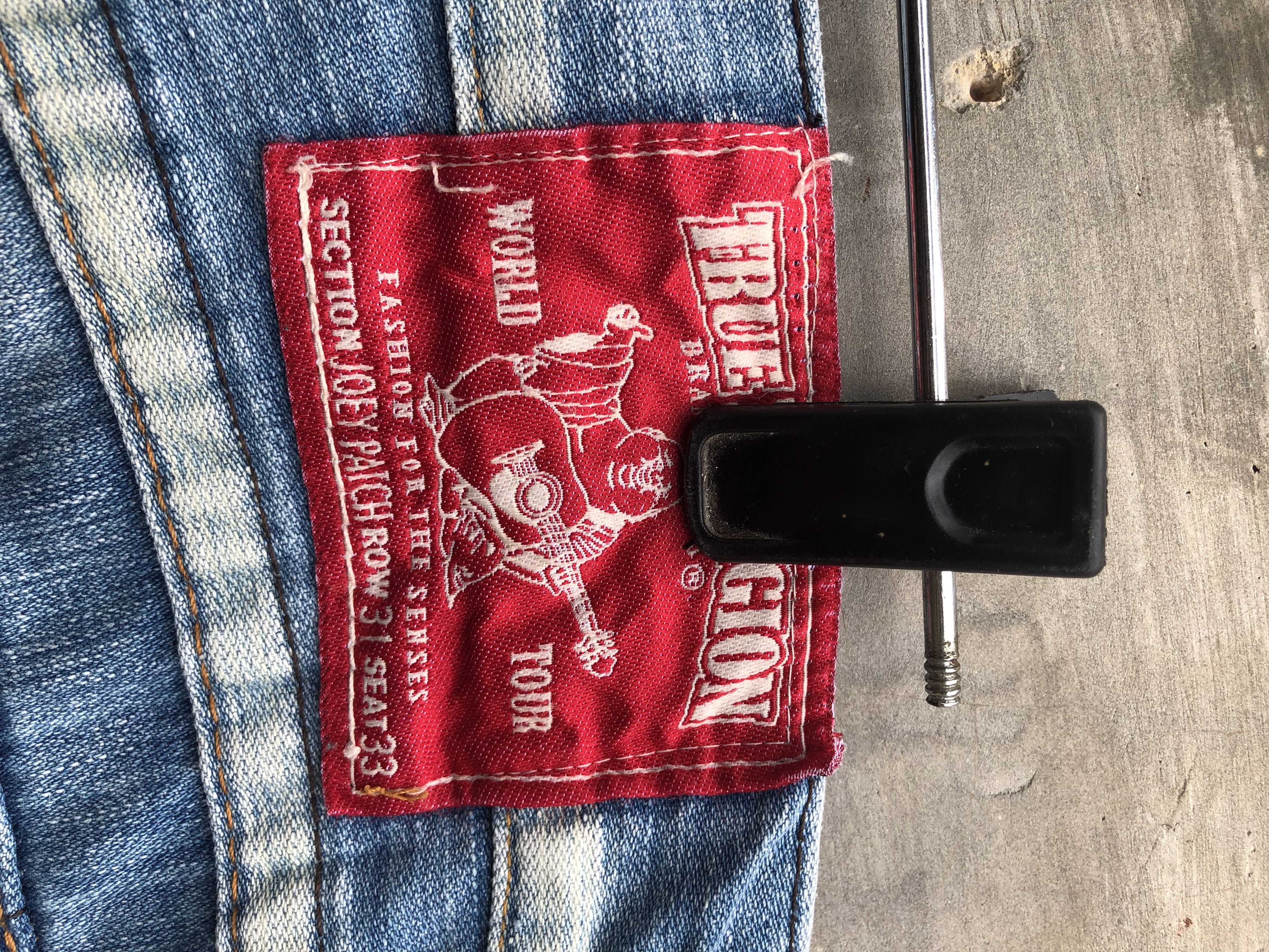 True Religion True Religion Joey Patch Denim Size US 34 / EU 50 - 10 Thumbnail