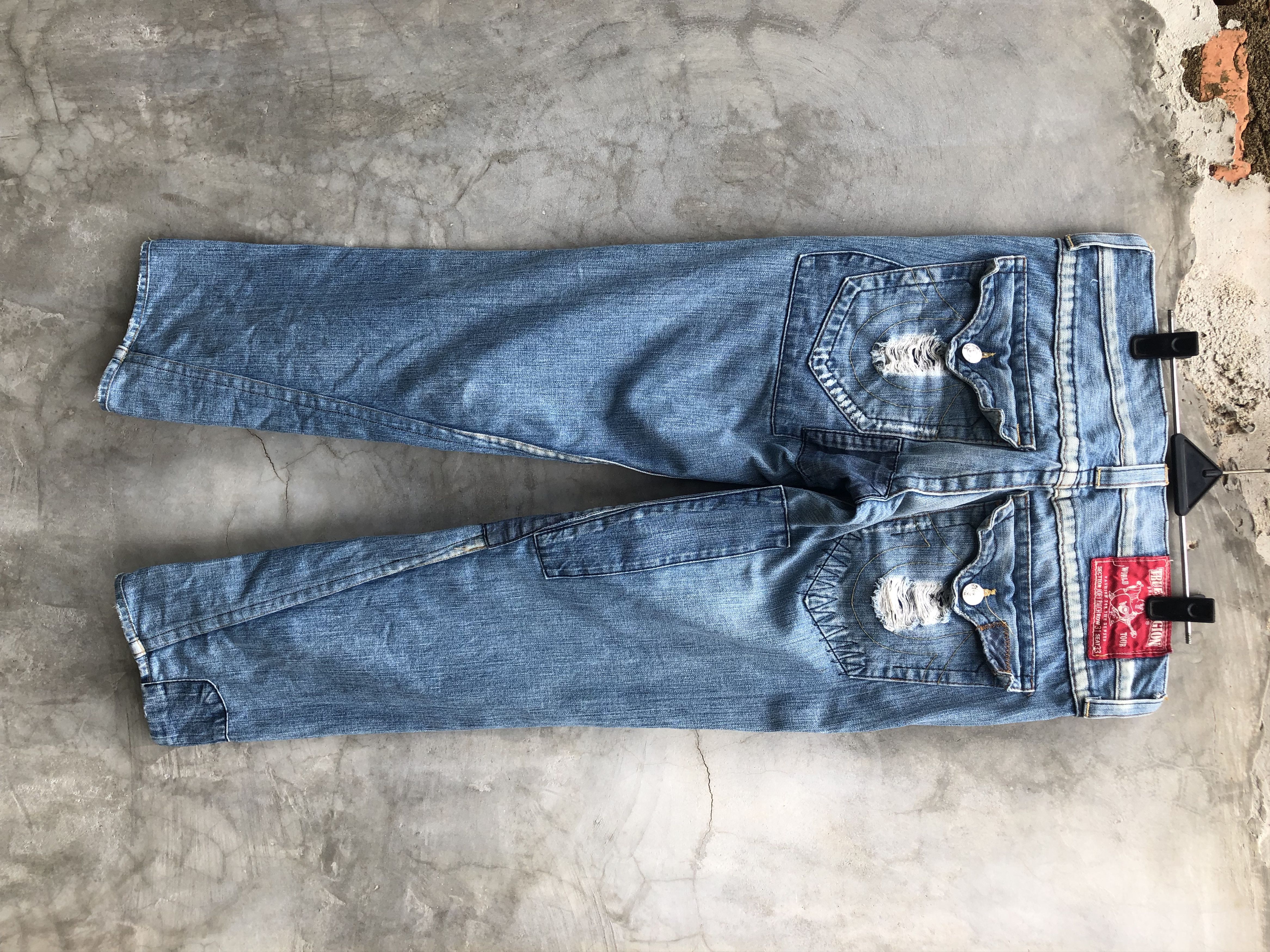 True Religion True Religion Joey Patch Denim Size US 34 / EU 50 - 2 Thumbnail
