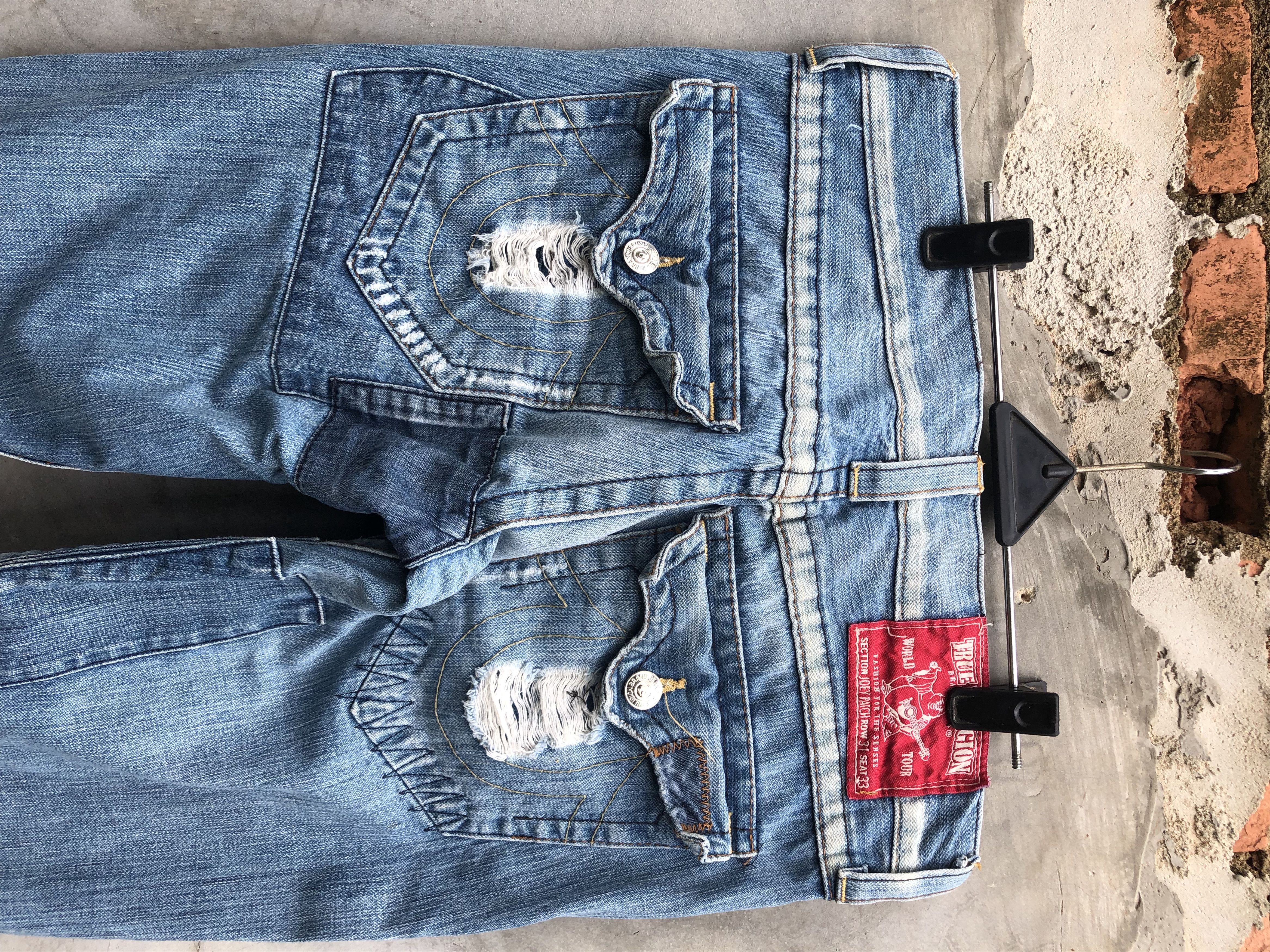 True Religion True Religion Joey Patch Denim Size US 34 / EU 50 - 4 Thumbnail