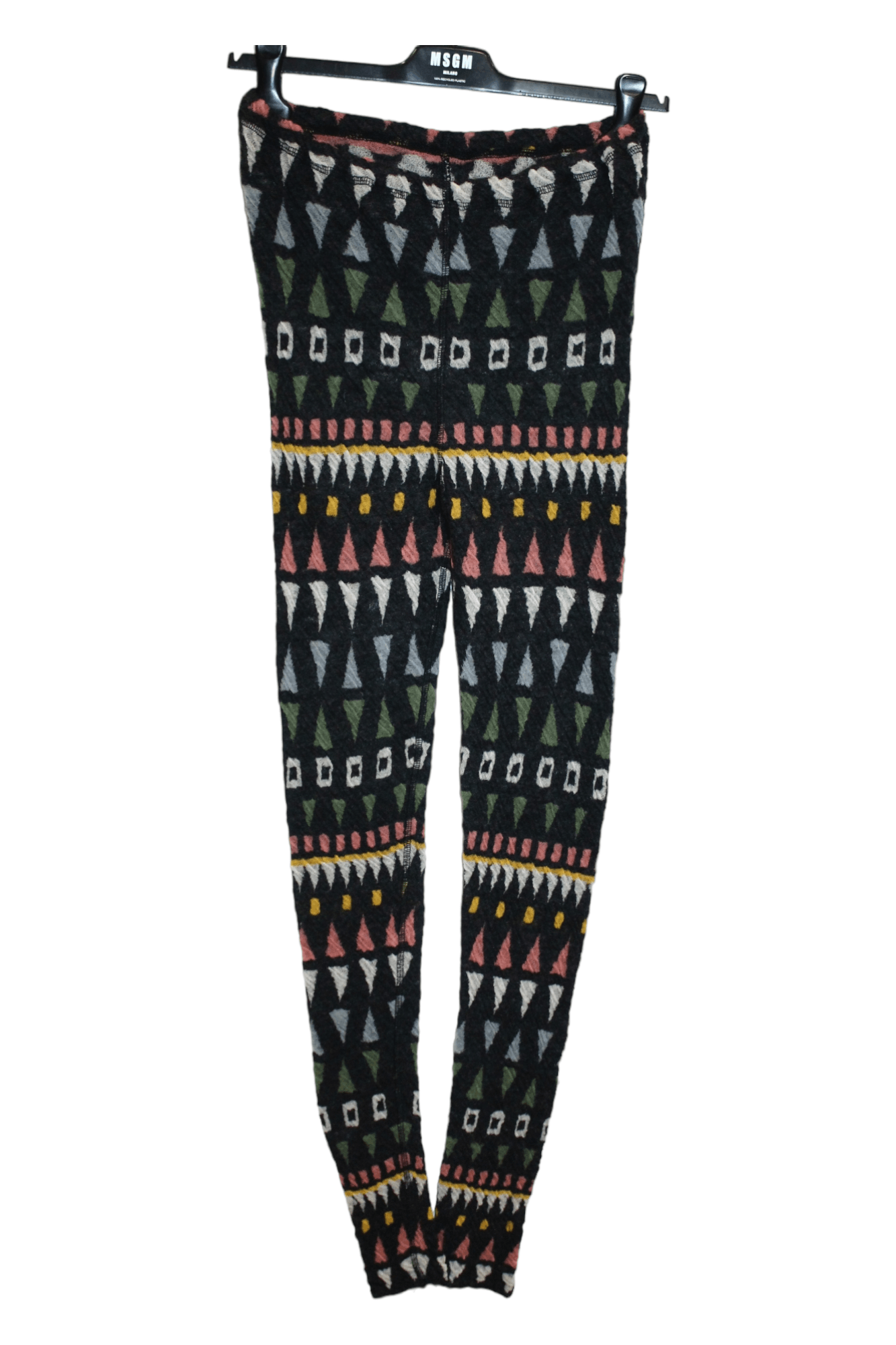 Japanese Brand 💥💥 Masaki Kyoko Native Patterns Brush Wool Knit Leggings Size 26" / US 2 / IT 38 - 1 Thumbnail
