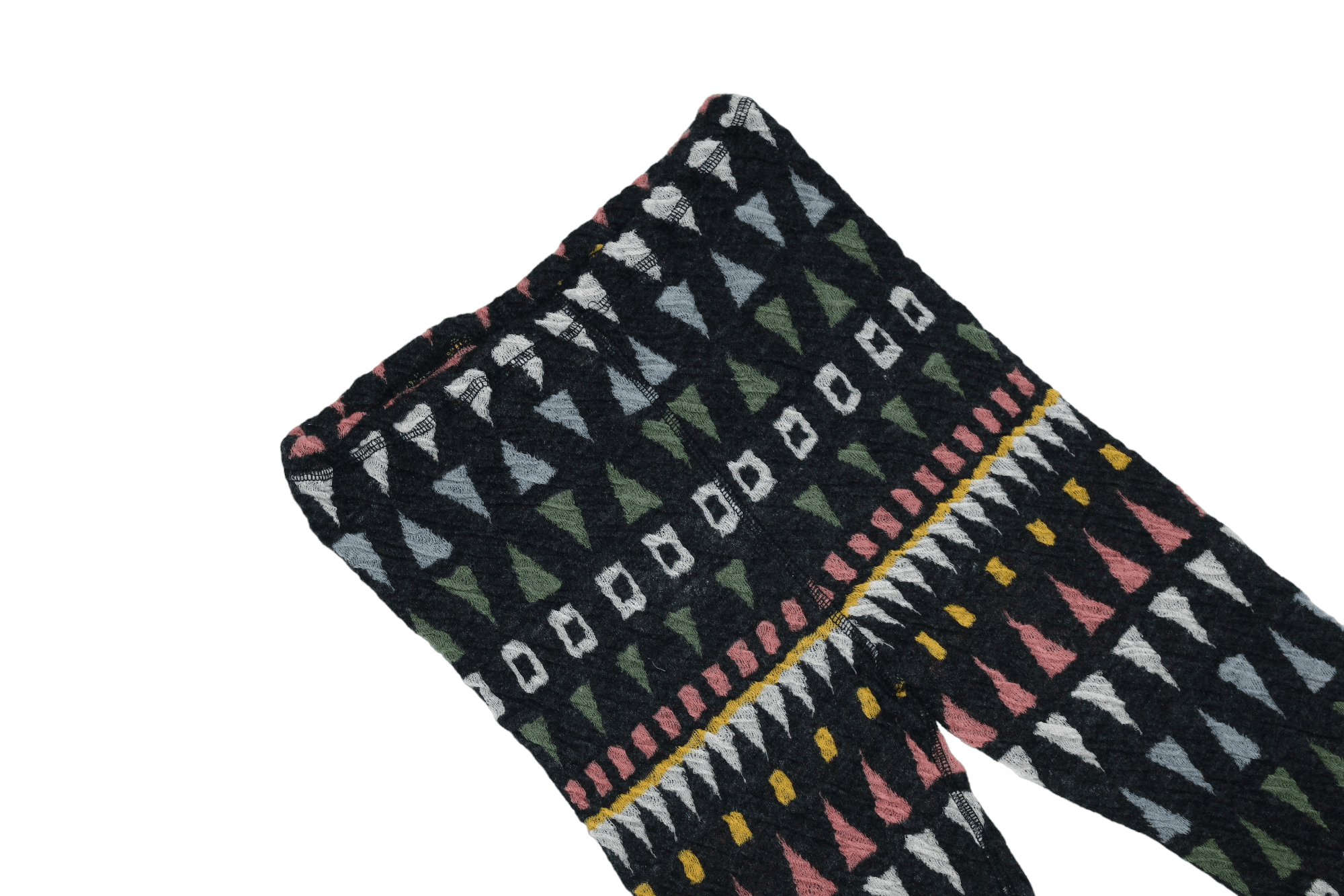 Japanese Brand 💥💥 Masaki Kyoko Native Patterns Brush Wool Knit Leggings Size 26" / US 2 / IT 38 - 2 Thumbnail