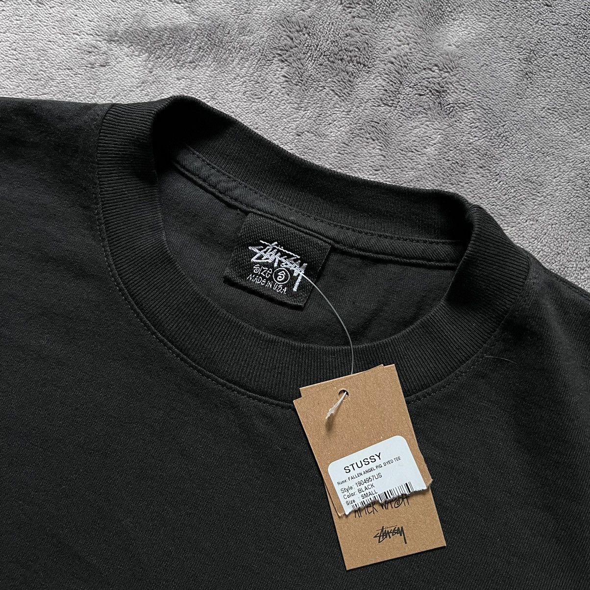 ★【STUSSY】★FALLEN ANGEL PIGMENT DYED TE.E★Tシャツ★ Stussy Fallen Angel Pigment Dyed Black Tee | Senikersku