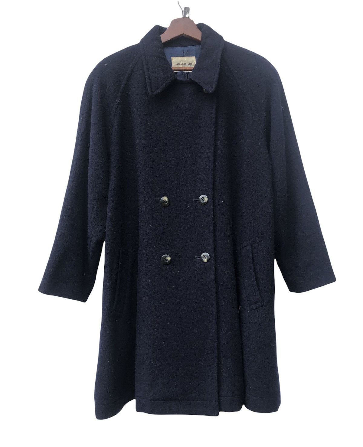Japanese Brand Atelier Sab Wool Long Coat Jacket