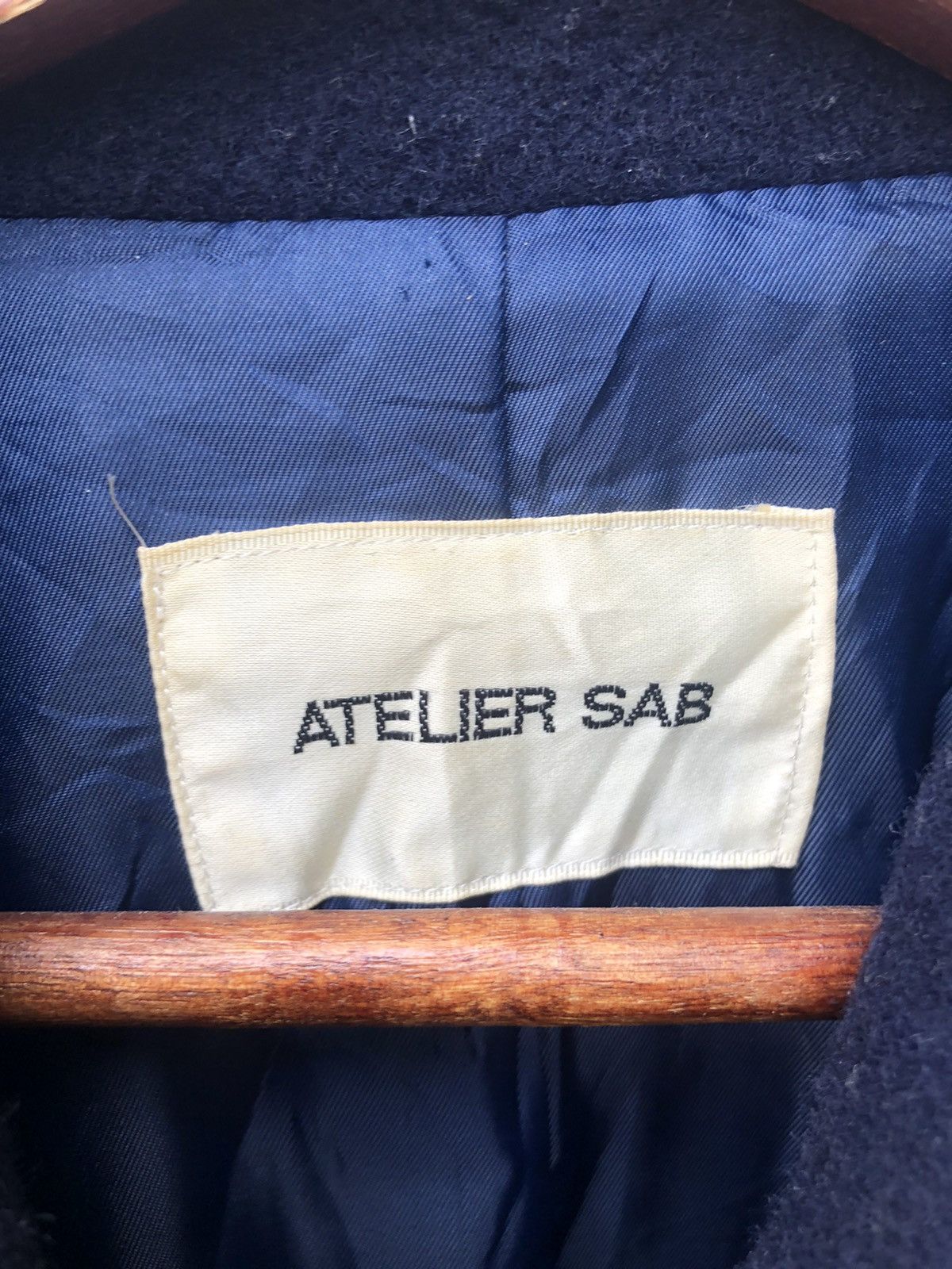 Japanese Brand Japanese Brand Atelier Sab Wool Long Coat Jacket Size L / US 10 / IT 46 - 3 Thumbnail