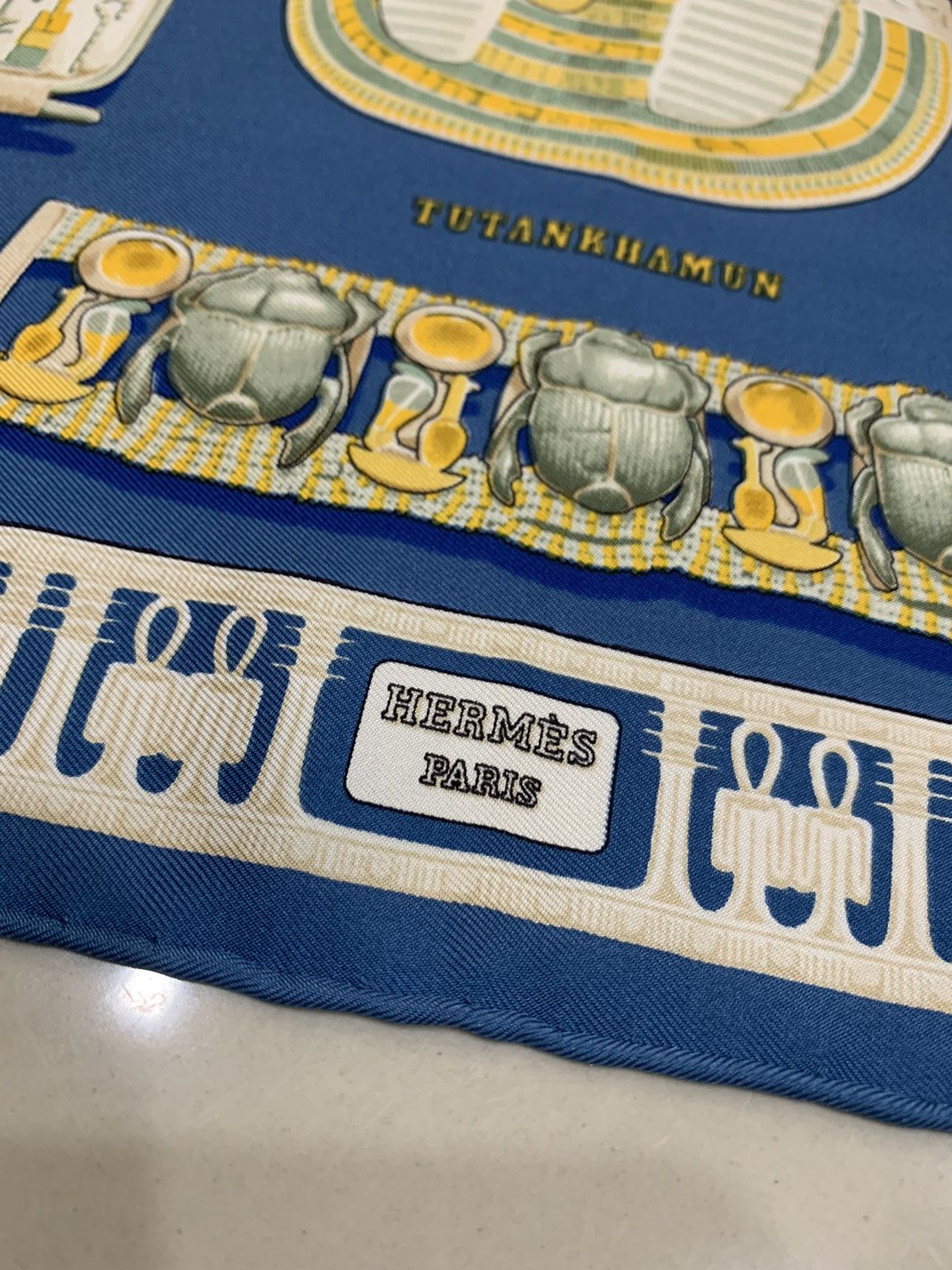 Hermes HERMES TUTANKHAMUN SILK HANDKERCHIEF Size ONE SIZE - 4 Thumbnail