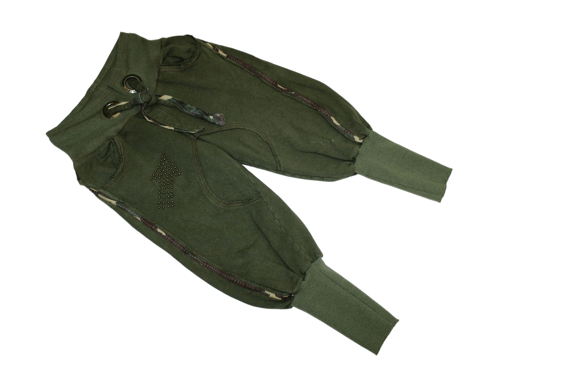 20471120 VTG 80s Chic On A Mission Design Balloon Joggers in Military Size 25" / US 0 / IT 36 - 2 Thumbnail