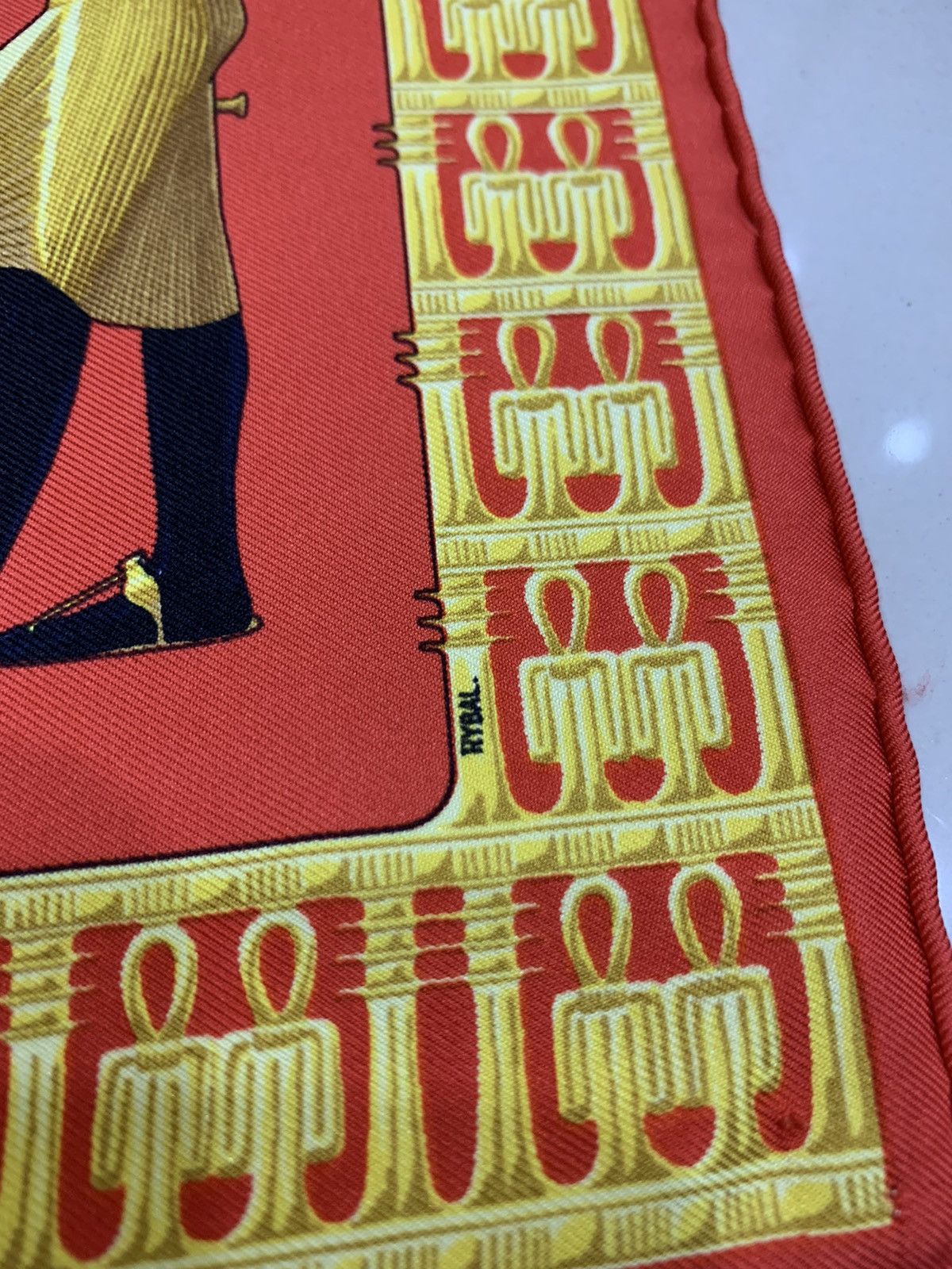 Hermes HERMES TUTANKHAMUN SILK HANDKERCHIEF Size ONE SIZE - 6 Thumbnail