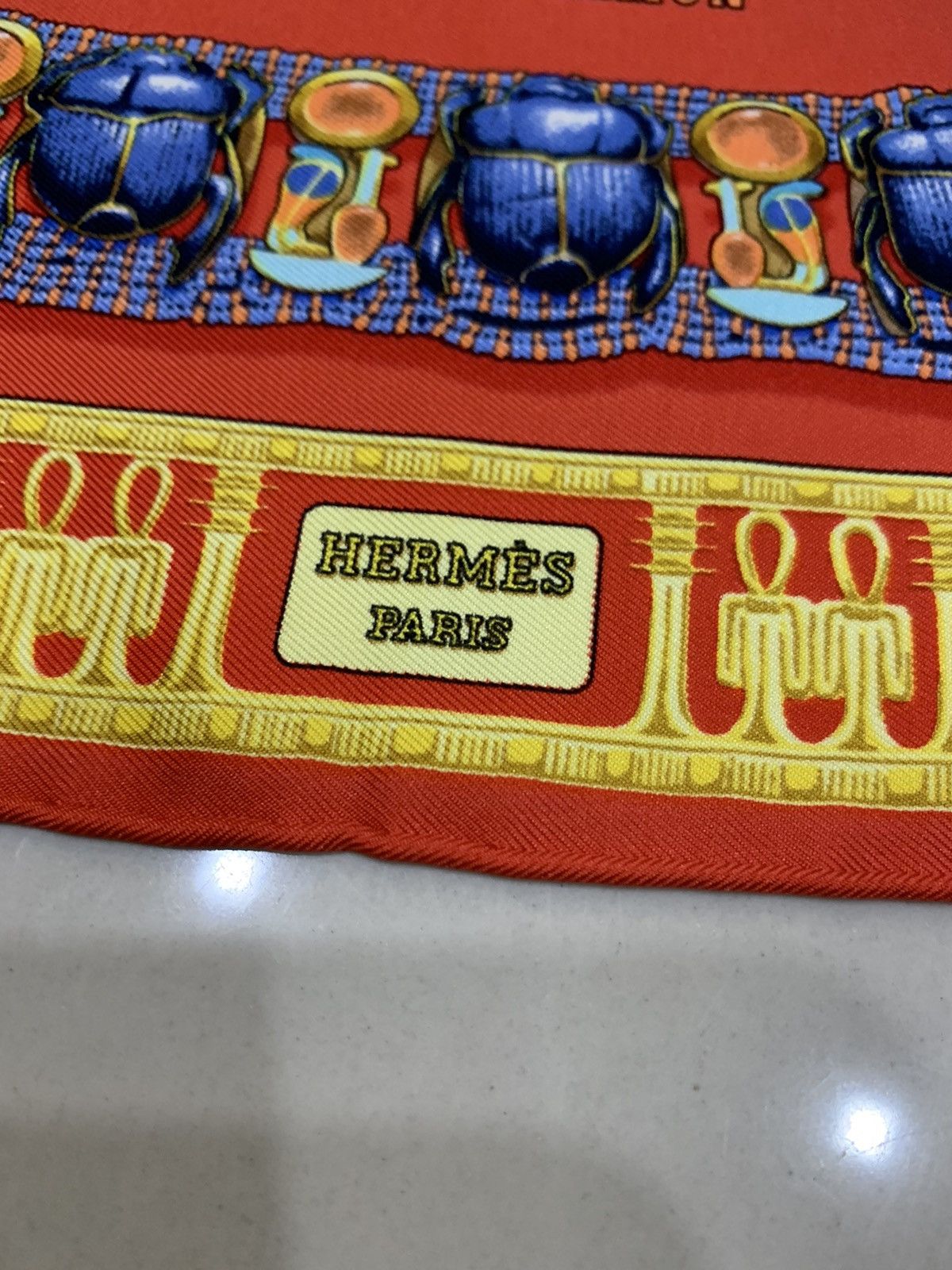 Hermes HERMES TUTANKHAMUN SILK HANDKERCHIEF Size ONE SIZE - 4 Thumbnail
