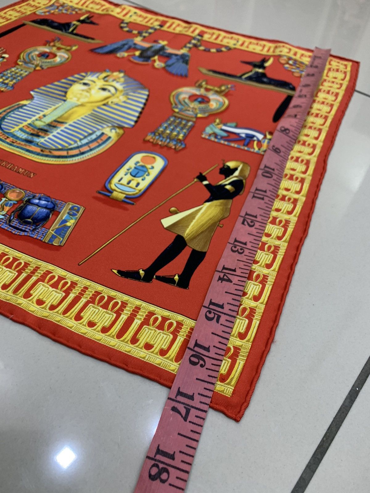 Hermes HERMES TUTANKHAMUN SILK HANDKERCHIEF Size ONE SIZE - 2 Thumbnail