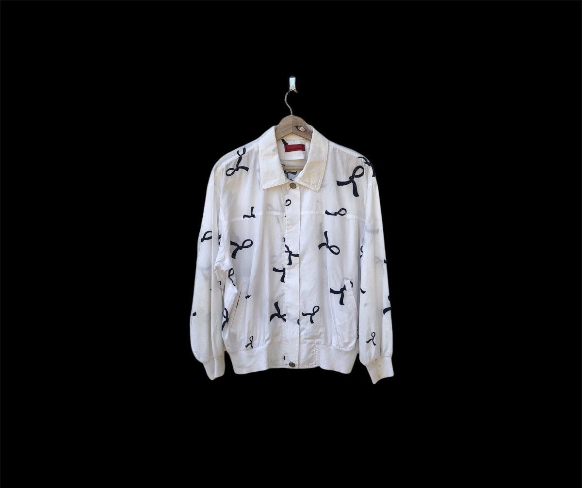 image of Italian Designers x Roberta Di Camerino Offer Roberta Di Camerino Peace Print Jacket in White (Size