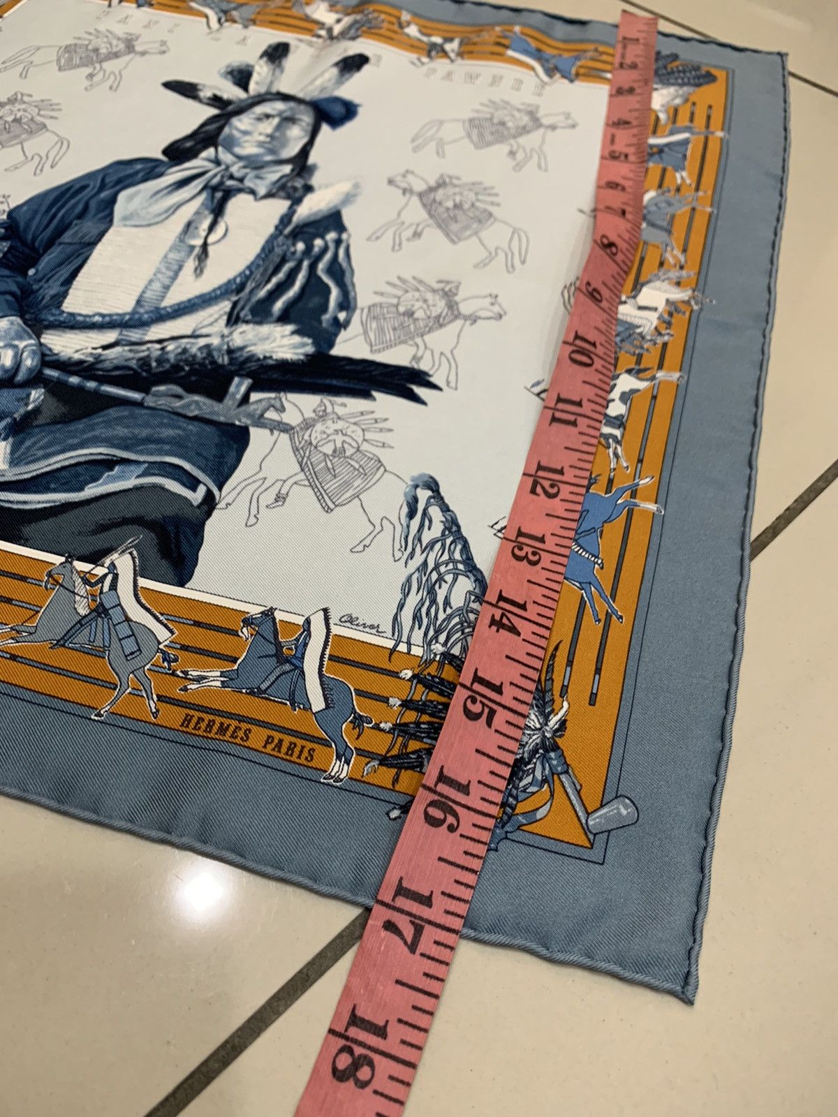 Hermes HERMES PANI LA SHAR PAWNEE SILK HANDKERCHIEF SCARF Size ONE SIZE - 2 Thumbnail