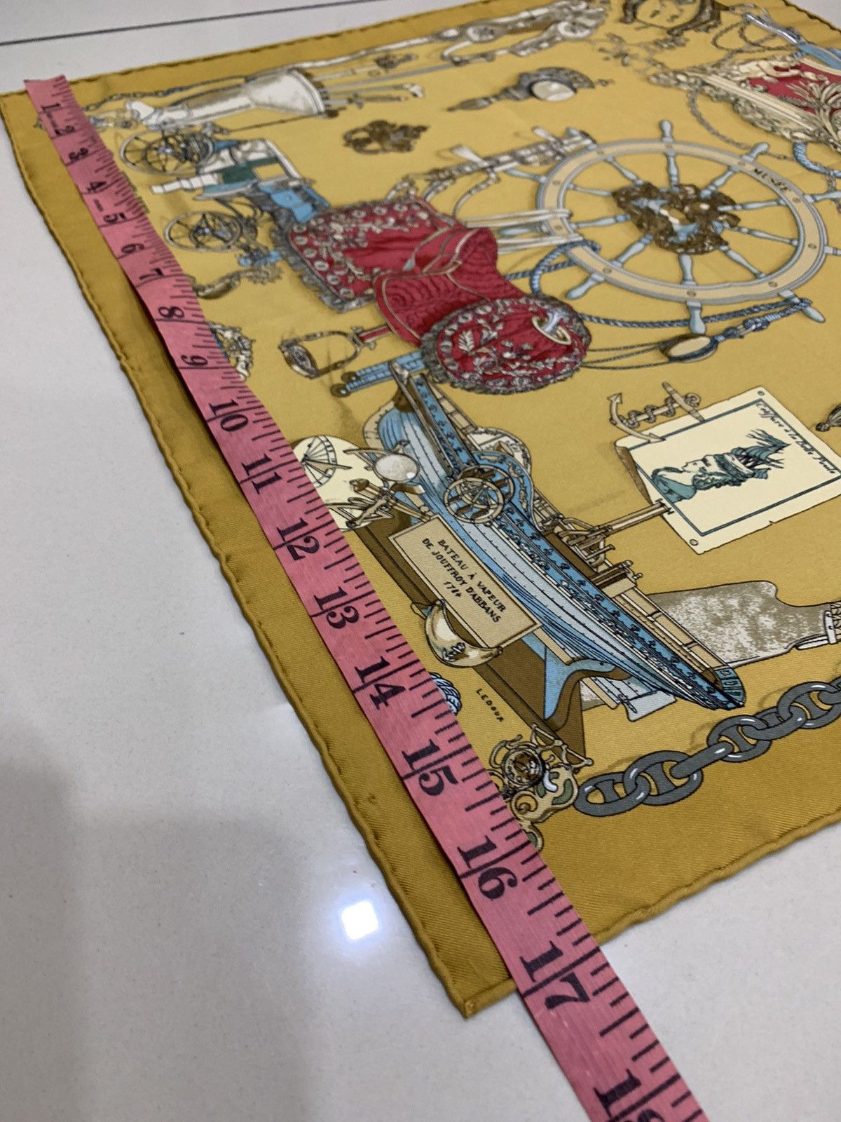 Hermes HERMES MUSEE BY LEDOUX SILK HANDKERCHIEF Size ONE SIZE - 3 Thumbnail
