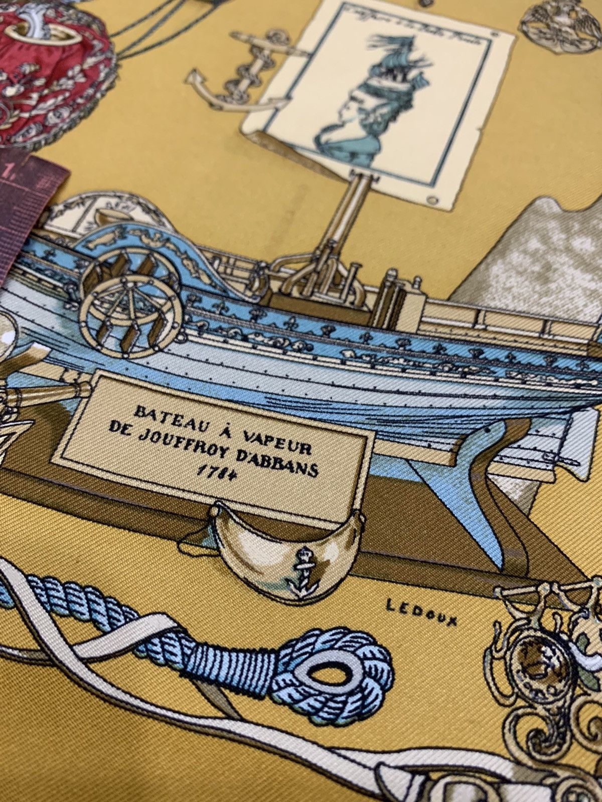 Hermes HERMES MUSEE BY LEDOUX SILK HANDKERCHIEF Size ONE SIZE - 4 Thumbnail