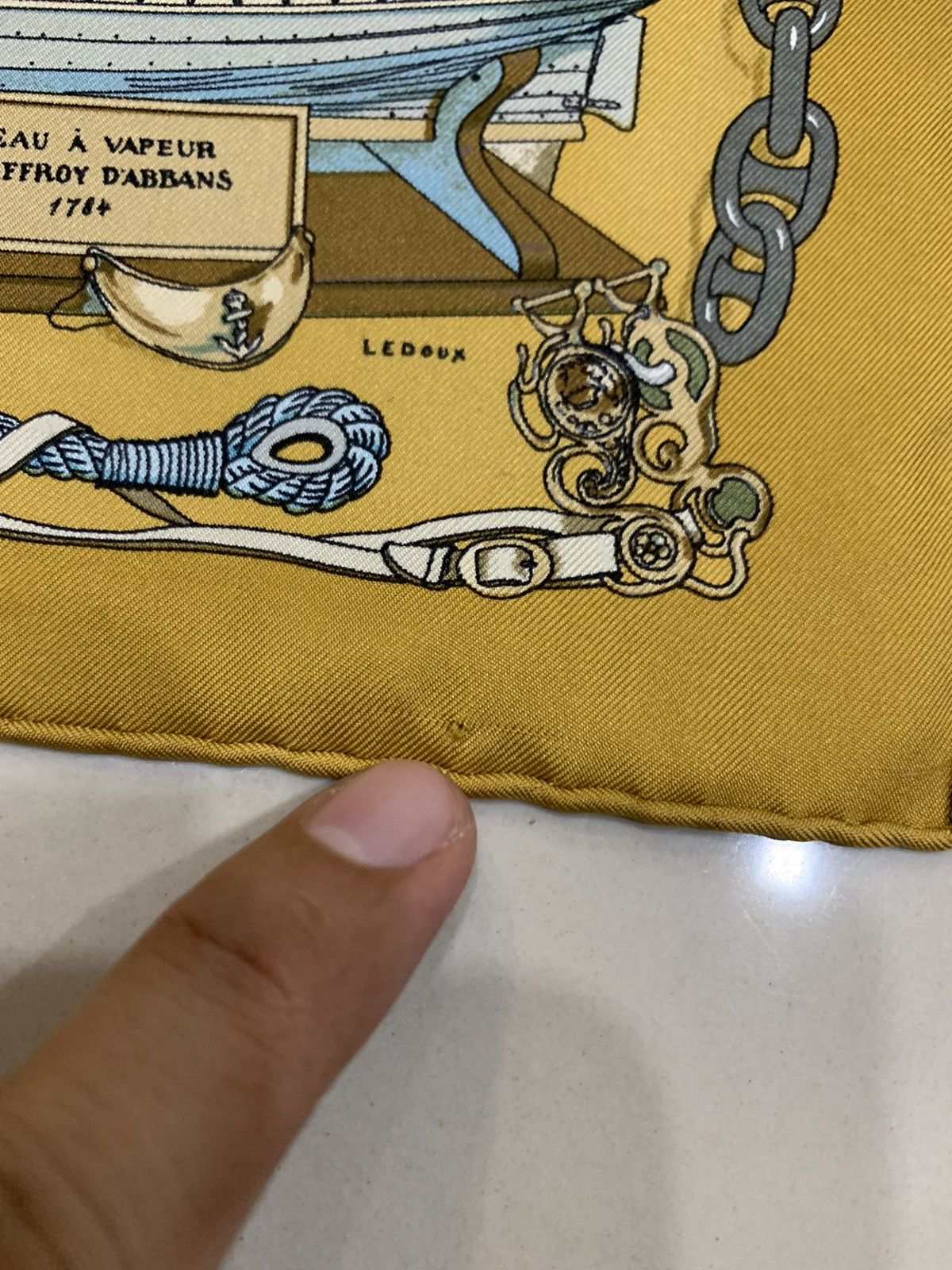 Hermes HERMES MUSEE BY LEDOUX SILK HANDKERCHIEF Size ONE SIZE - 7 Thumbnail