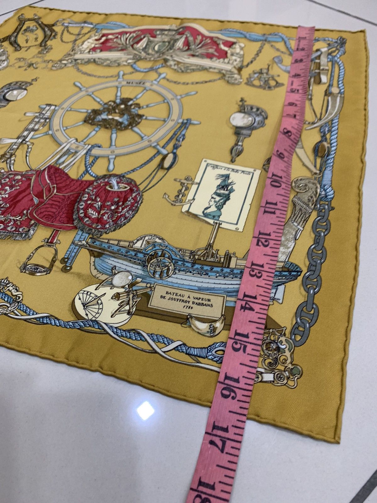 Hermes HERMES MUSEE BY LEDOUX SILK HANDKERCHIEF Size ONE SIZE - 2 Thumbnail