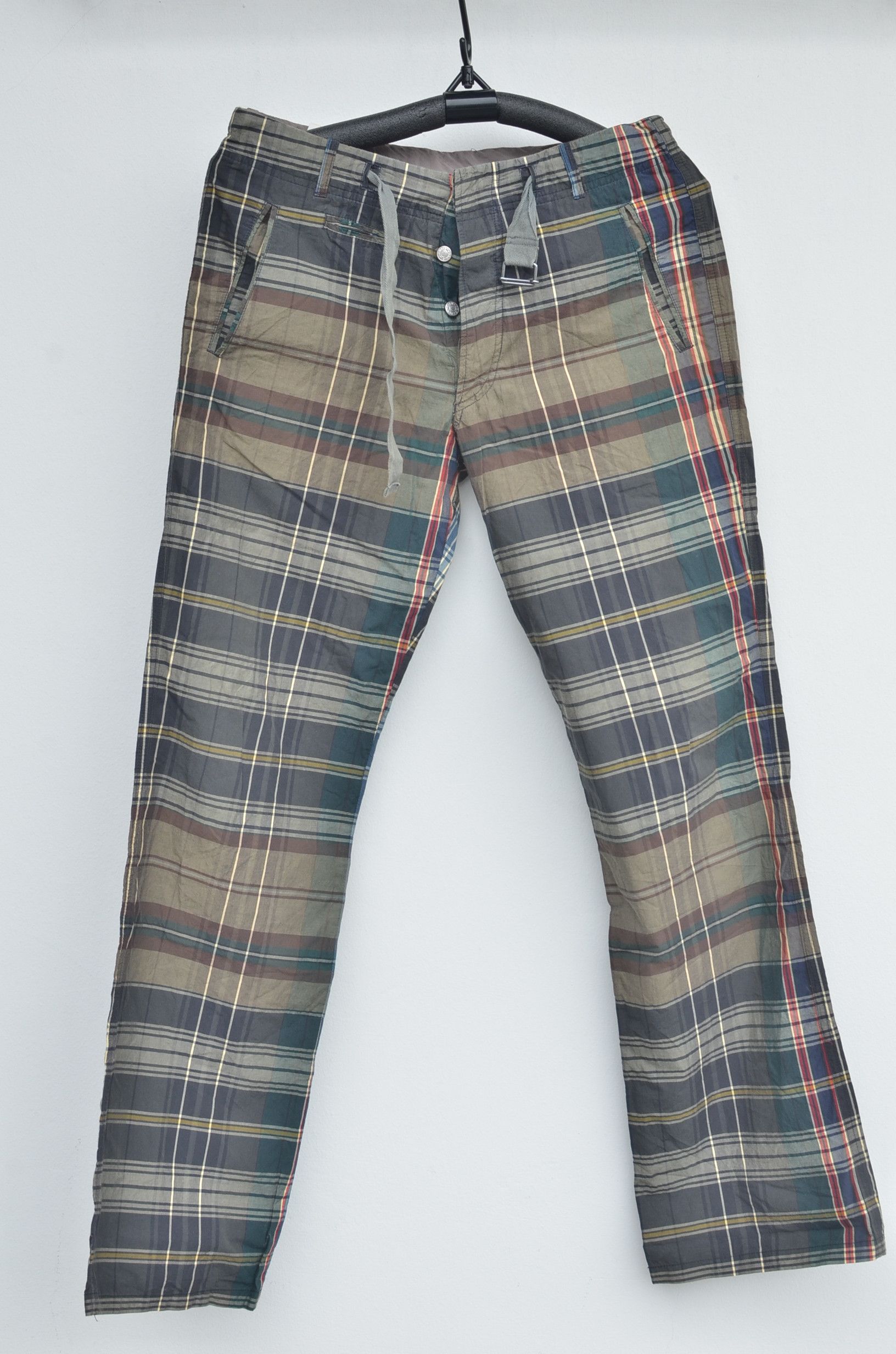 Dries Van Noten DRIES VAN NOTEN PLAID CHECKERED COTTON PANTS