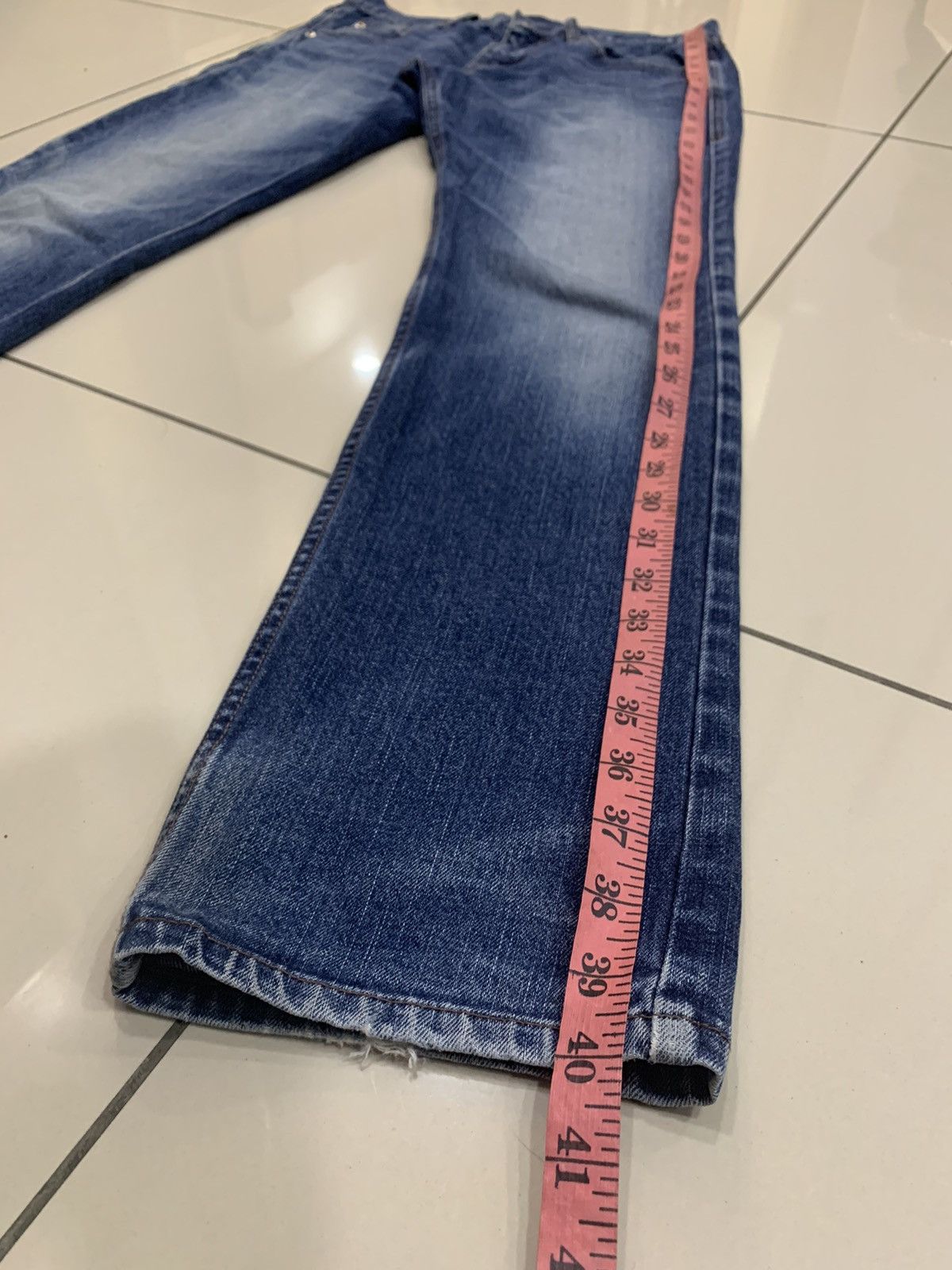 Katharine Hamnett London HAMNETT DEEP BLUE DENIM PANTS JEANS Size US 32 / EU 48 - 3 Thumbnail