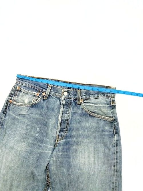 Levi's × Vintage Vintage Levis 501 Straight Leg Distressed Jeans 31x32 Size US 31 - 6 Thumbnail