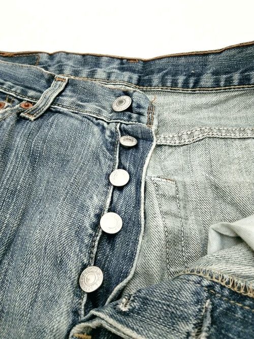 Levi's × Vintage Vintage Levis 501 Straight Leg Distressed Jeans 31x32 Size US 31 - 7 Thumbnail