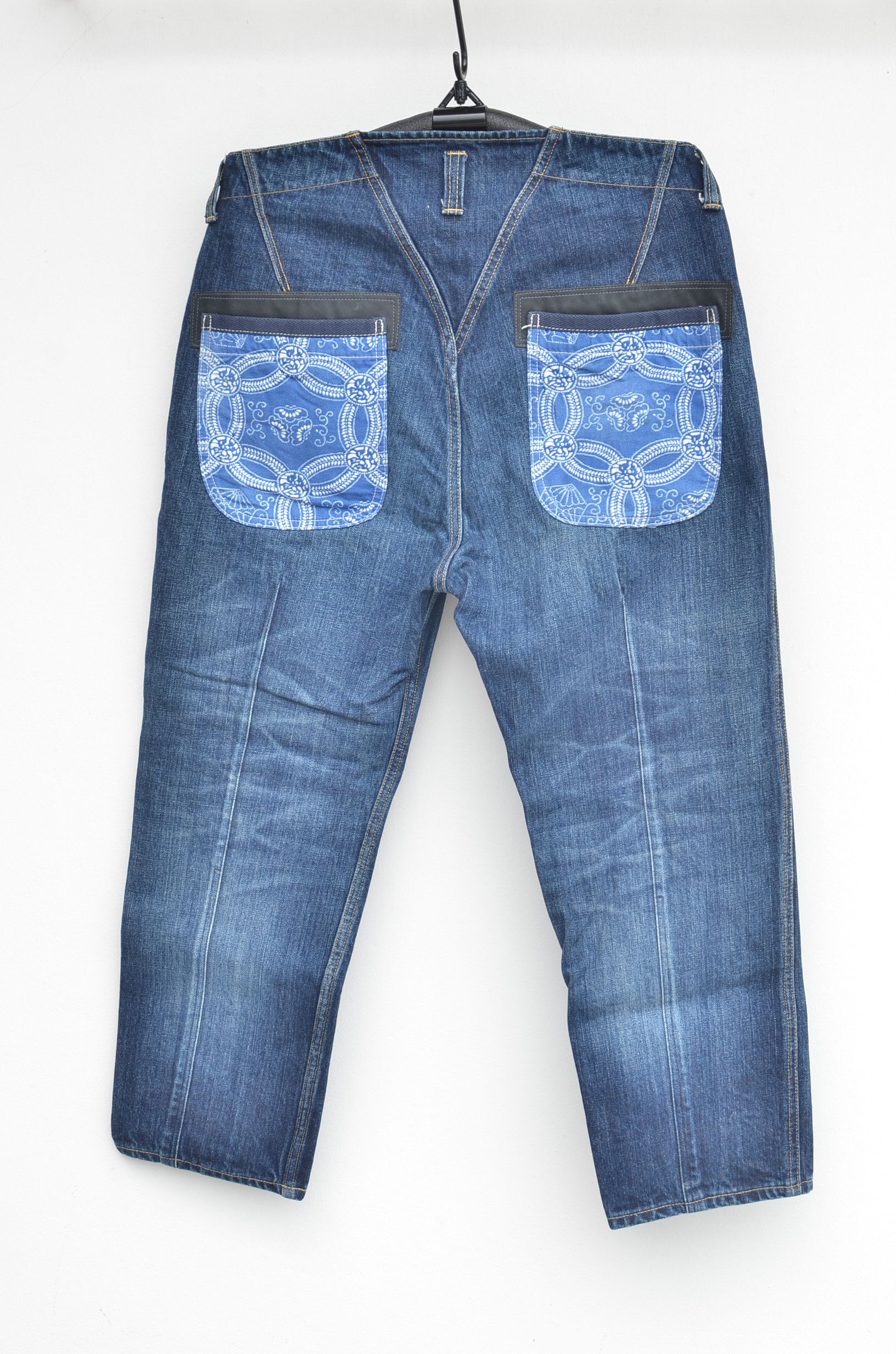 Comme des Garcons JUNYA WATANABE MAN x CDG PATCHWORK CROPPED DENIM Size US 32 / EU 48 - 1 Thumbnail