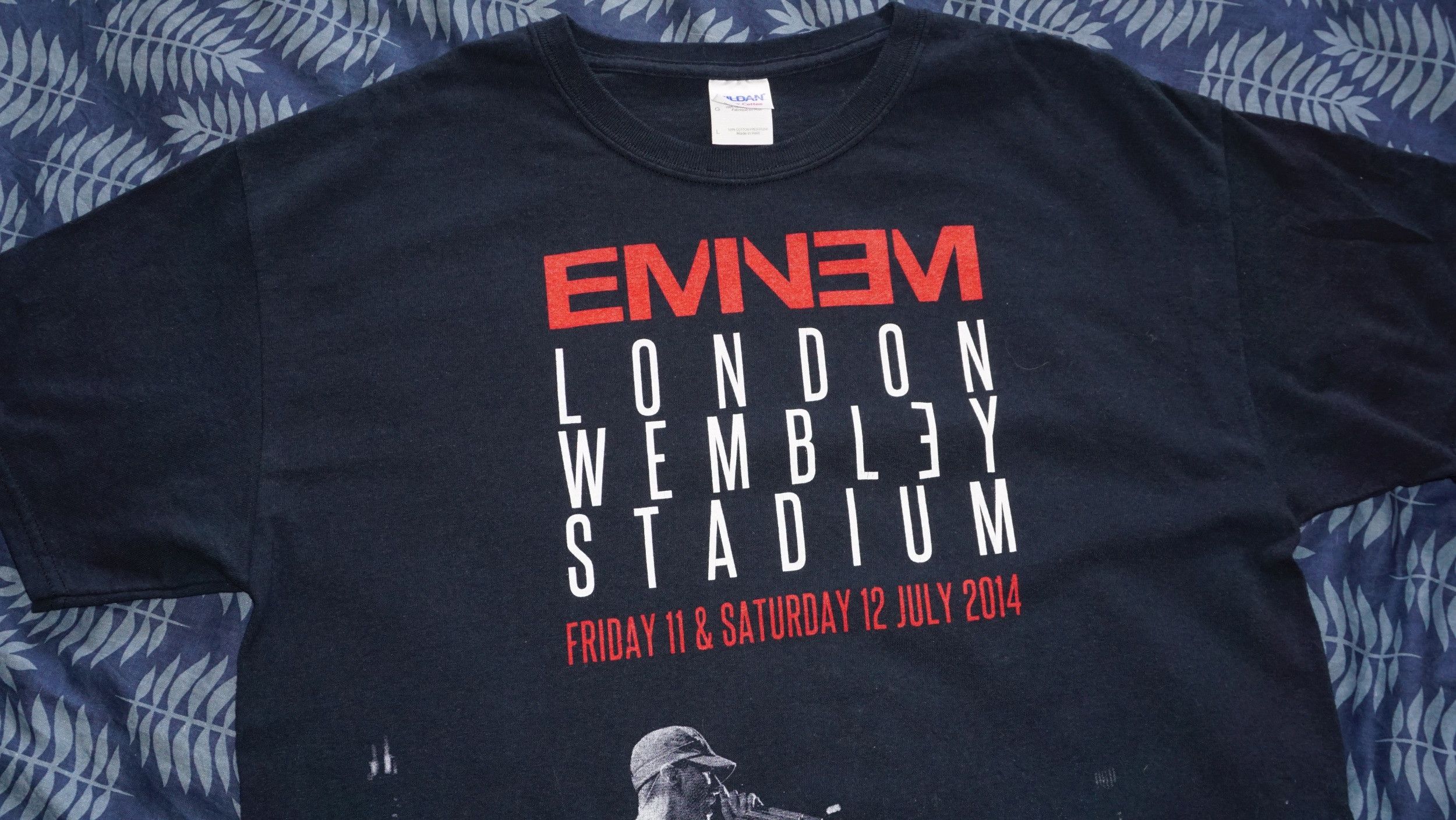 Eminem Eminem 2014 Wembley AOP Full Print Tour Merch tshirt Size US L / EU 52-54 / 3 - 6 Thumbnail