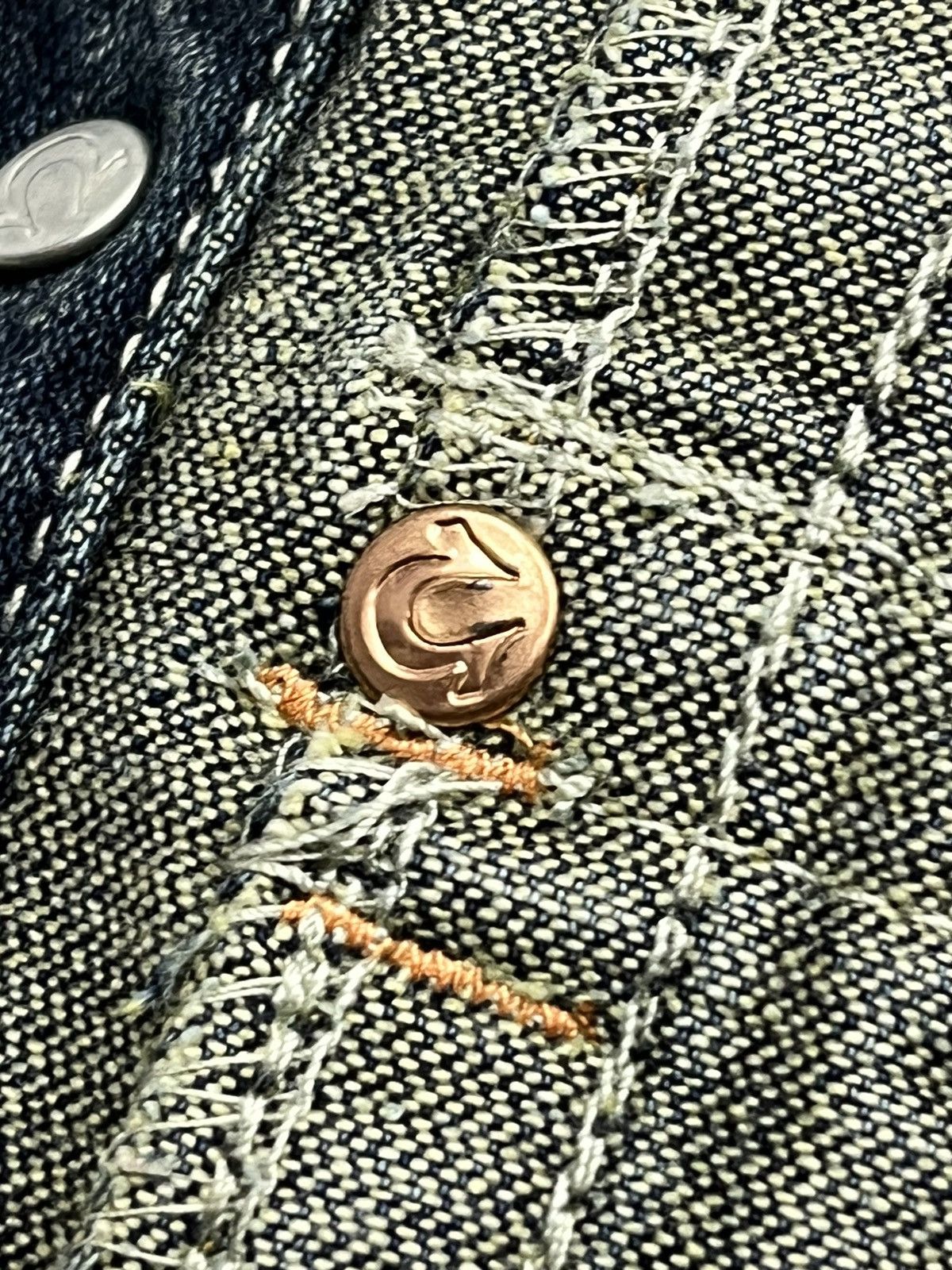 True Religion 🔥TRUE RELIGION JOEY Cropped Denim Jacket Size XS / US 0-2 / IT 36-38 - 10 Thumbnail
