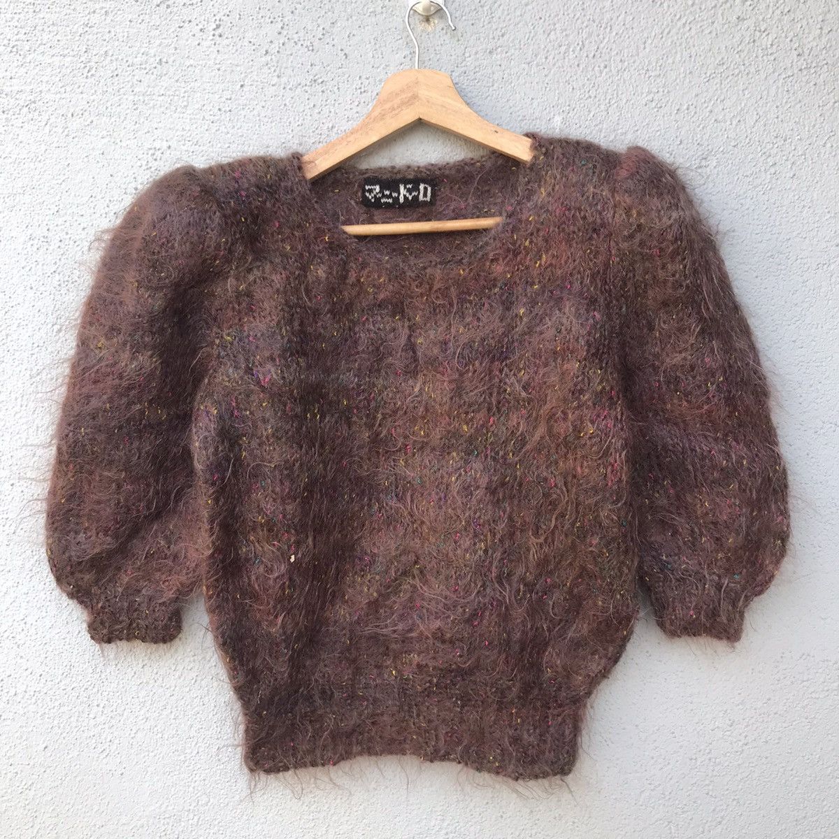 Aran Isles Knitwear Vintage Shag Shaggy Fuzzy Mohair Sweater Size US S / EU 44-46 / 1 - 1 Thumbnail