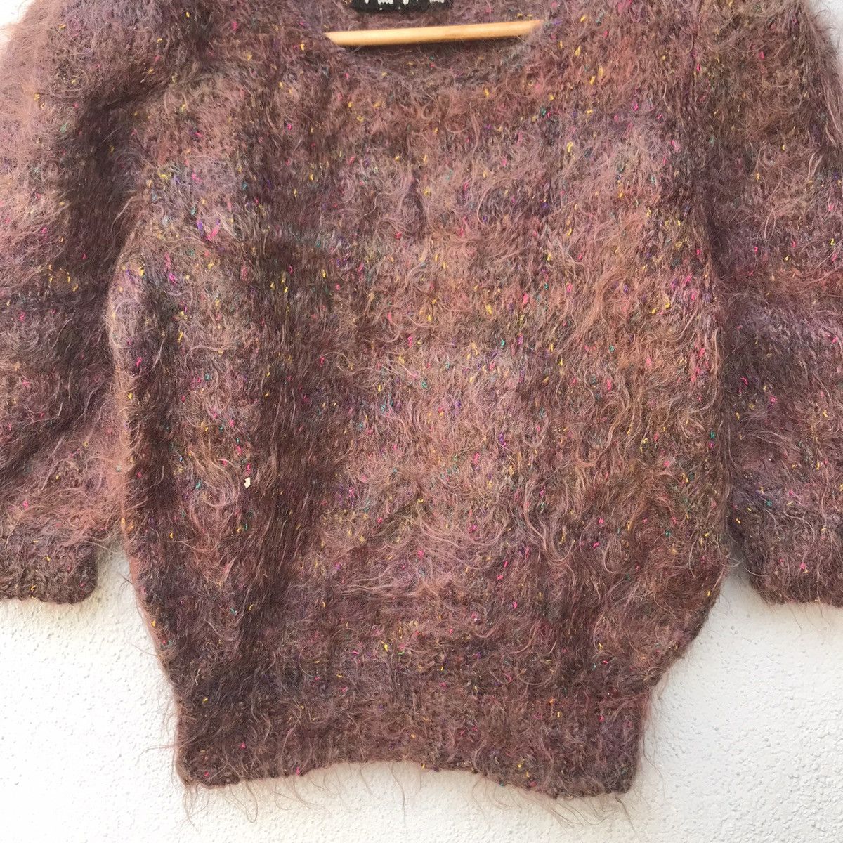 Aran Isles Knitwear Vintage Shag Shaggy Fuzzy Mohair Sweater Size US S / EU 44-46 / 1 - 3 Thumbnail