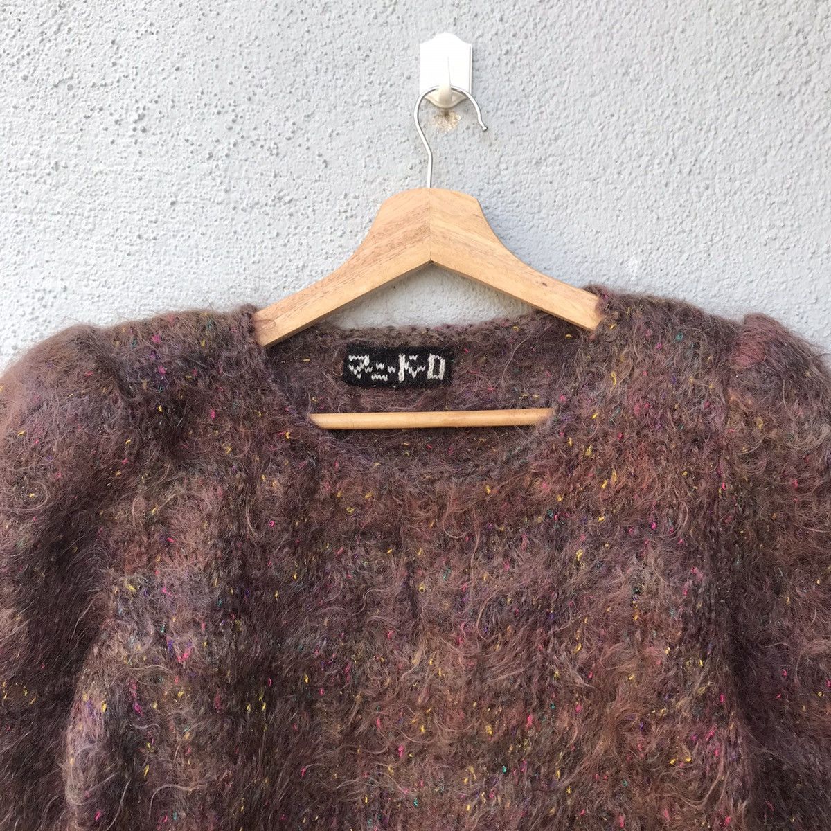 Aran Isles Knitwear Vintage Shag Shaggy Fuzzy Mohair Sweater Size US S / EU 44-46 / 1 - 2 Thumbnail