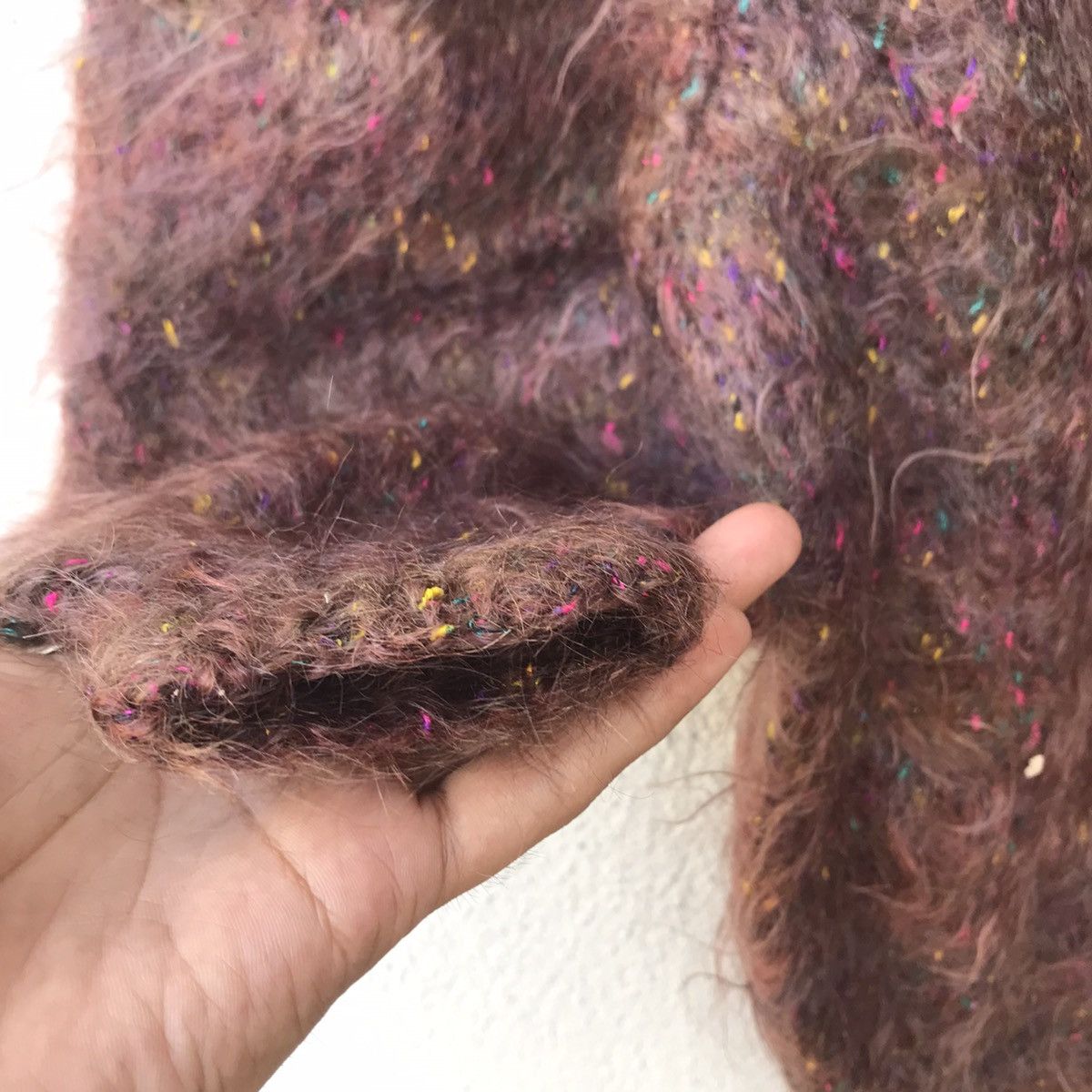 Aran Isles Knitwear Vintage Shag Shaggy Fuzzy Mohair Sweater Size US S / EU 44-46 / 1 - 7 Thumbnail