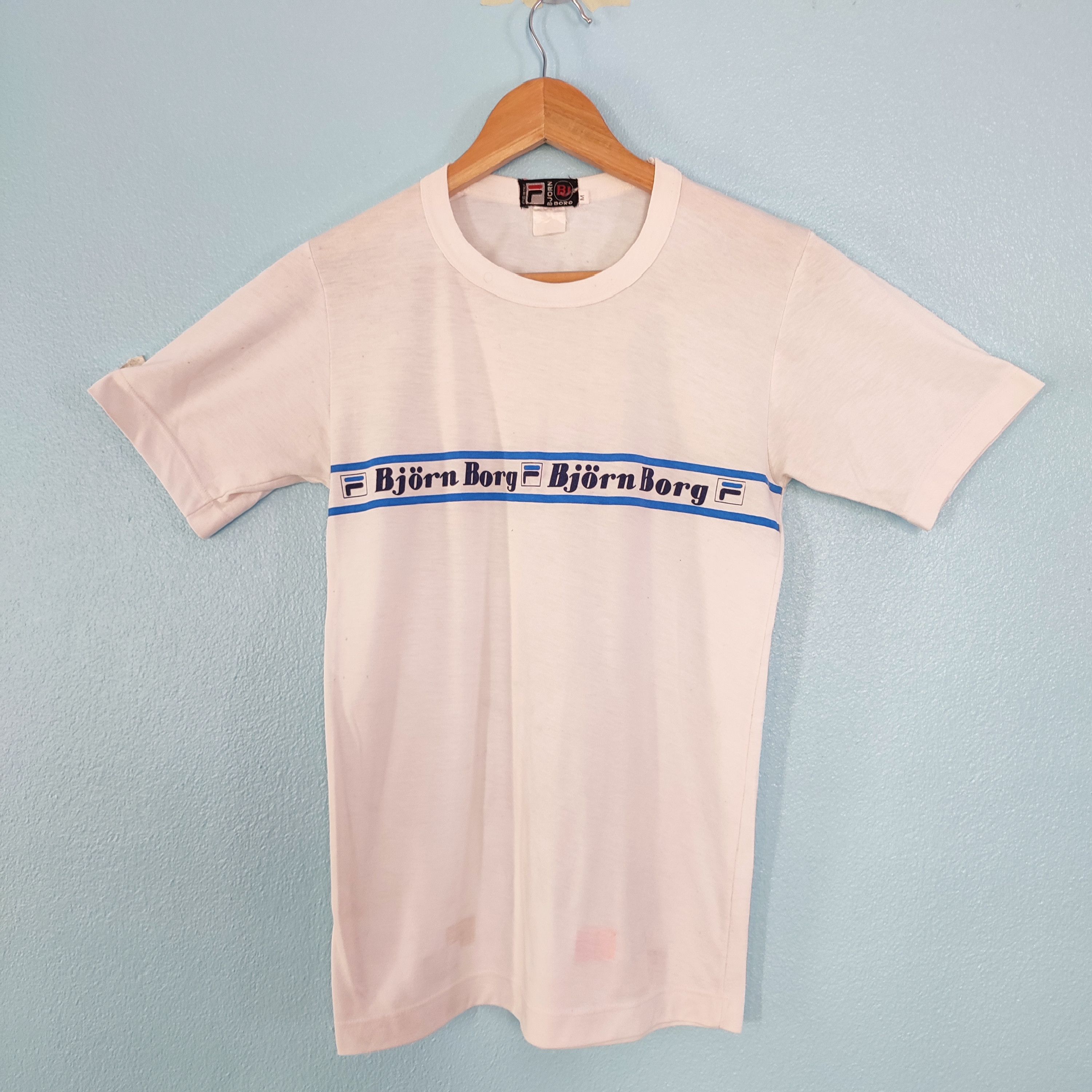 FILA BJORN BORG Italian Tennis Player Vintage Tshirt