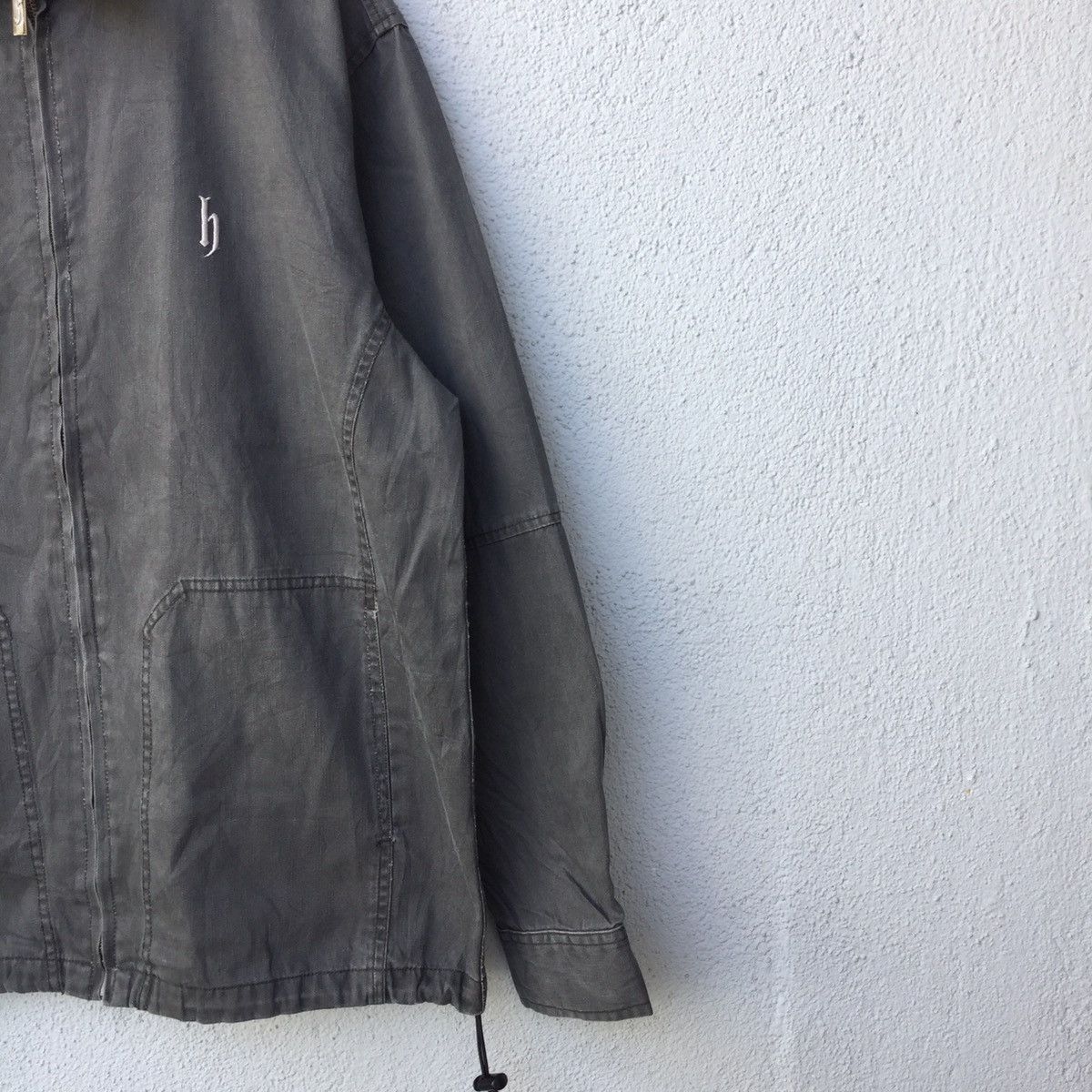 Japanese Brand Vintage Djhonda Embroiderey Faded Small Logo Jacket Size US L / EU 52-54 / 3 - 4 Thumbnail