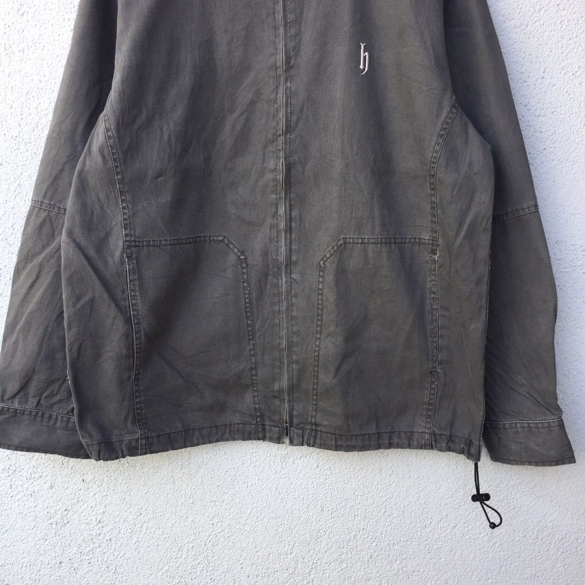 Japanese Brand Vintage Djhonda Embroiderey Faded Small Logo Jacket Size US L / EU 52-54 / 3 - 3 Thumbnail