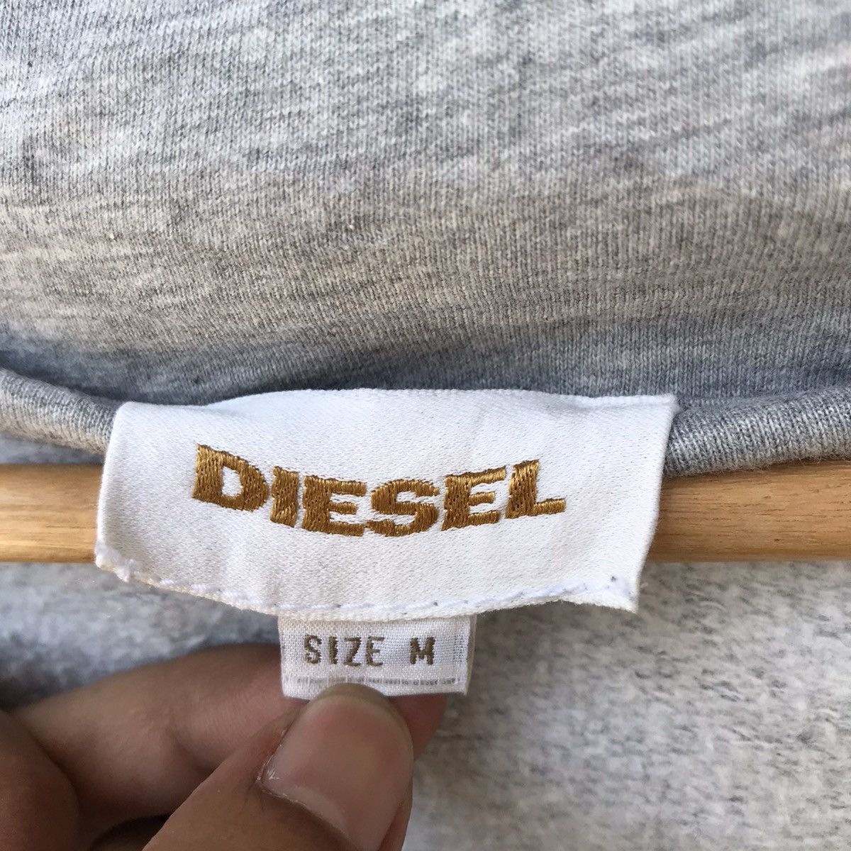 Diesel Vintage Diesel Monogram Long Hoodie Sweater Size US S / EU 44-46 / 1 - 9 Thumbnail