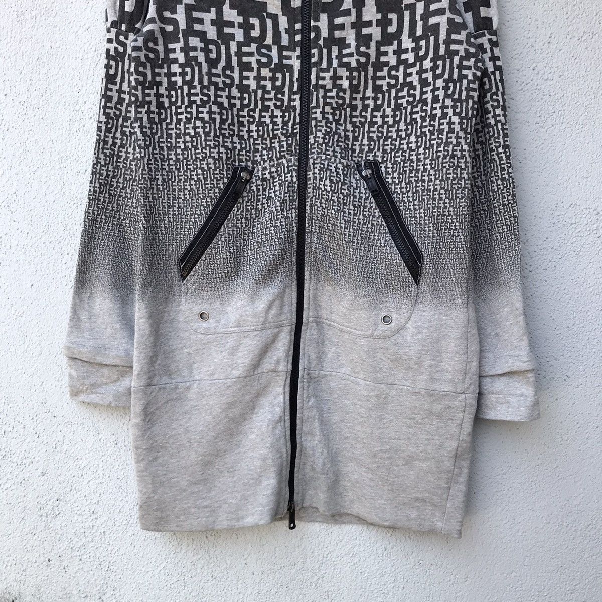 Diesel Vintage Diesel Monogram Long Hoodie Sweater Size US S / EU 44-46 / 1 - 3 Thumbnail