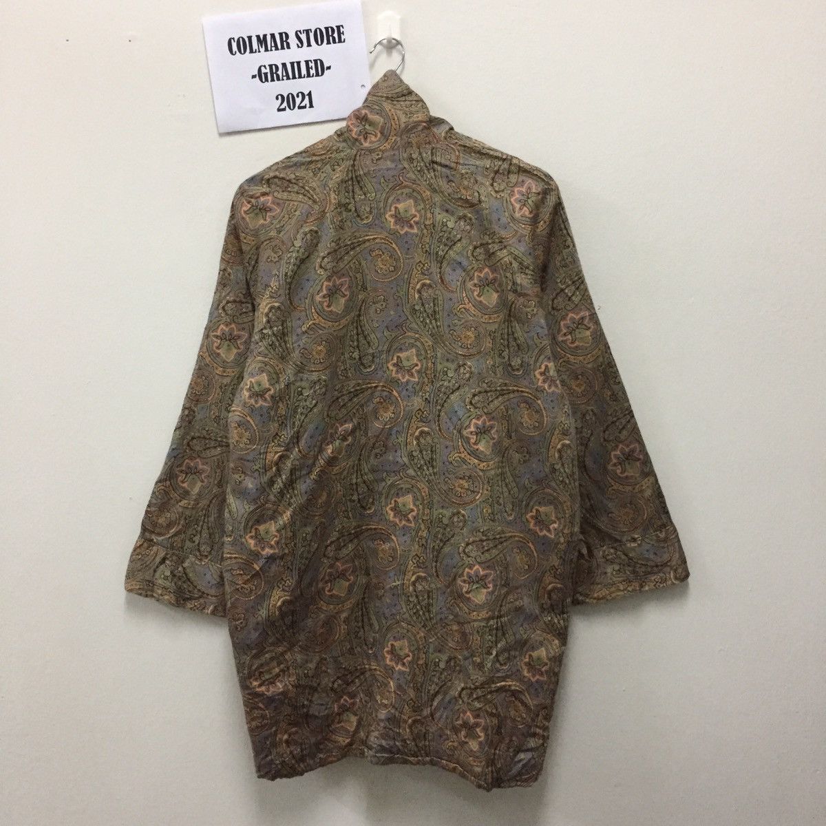 Trussardi Trussardi Designers Paisley Pattern Kimono Jacket Cloak Size US XL / EU 56 / 4 - 15 Thumbnail