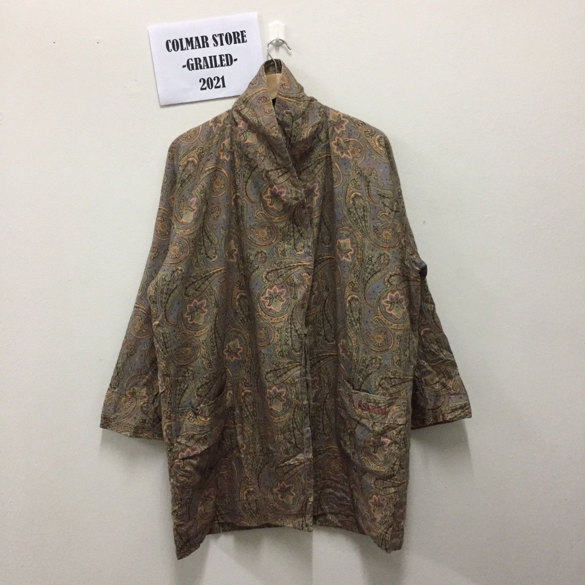 Trussardi Trussardi Designers Paisley Pattern Kimono Jacket Cloak Size US XL / EU 56 / 4 - 2 Thumbnail