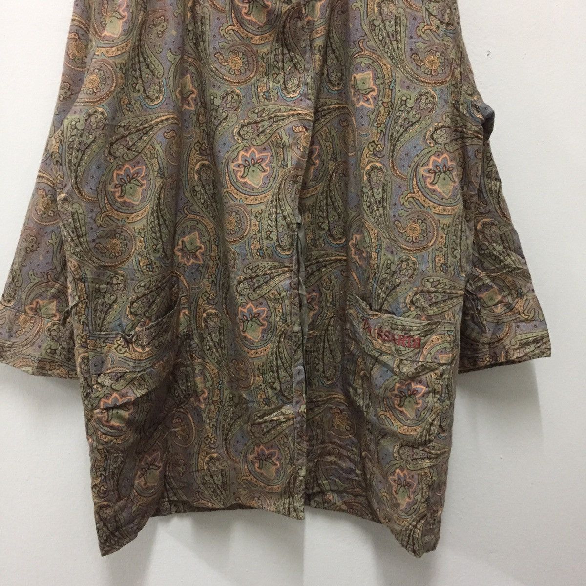 Trussardi Trussardi Designers Paisley Pattern Kimono Jacket Cloak Size US XL / EU 56 / 4 - 4 Thumbnail