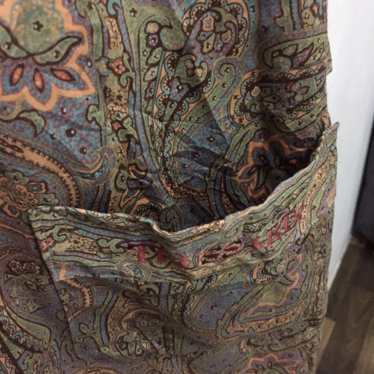 Trussardi Trussardi Designers Paisley Pattern Kimono Jacket Cloak Size US XL / EU 56 / 4 - 8 Thumbnail