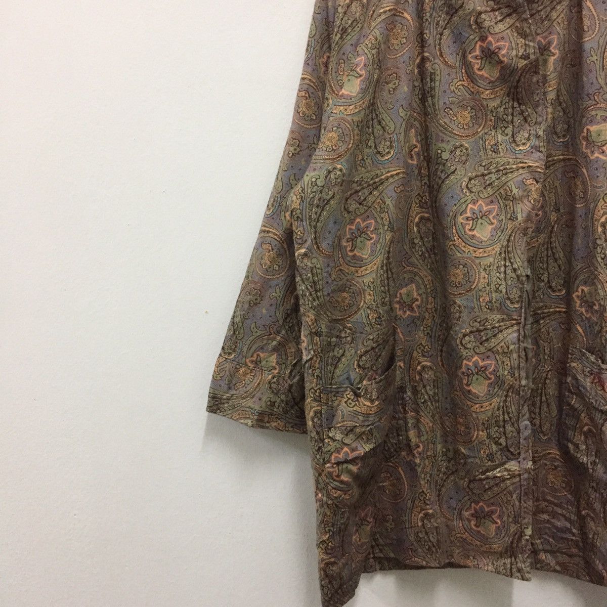 Trussardi Trussardi Designers Paisley Pattern Kimono Jacket Cloak Size US XL / EU 56 / 4 - 5 Thumbnail