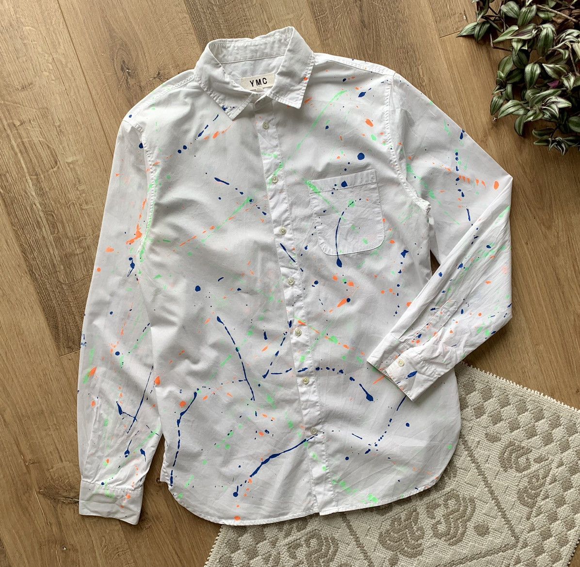 YMC YMC paint flick print shirt Size US M / EU 48-50 / 2 - 3 Thumbnail