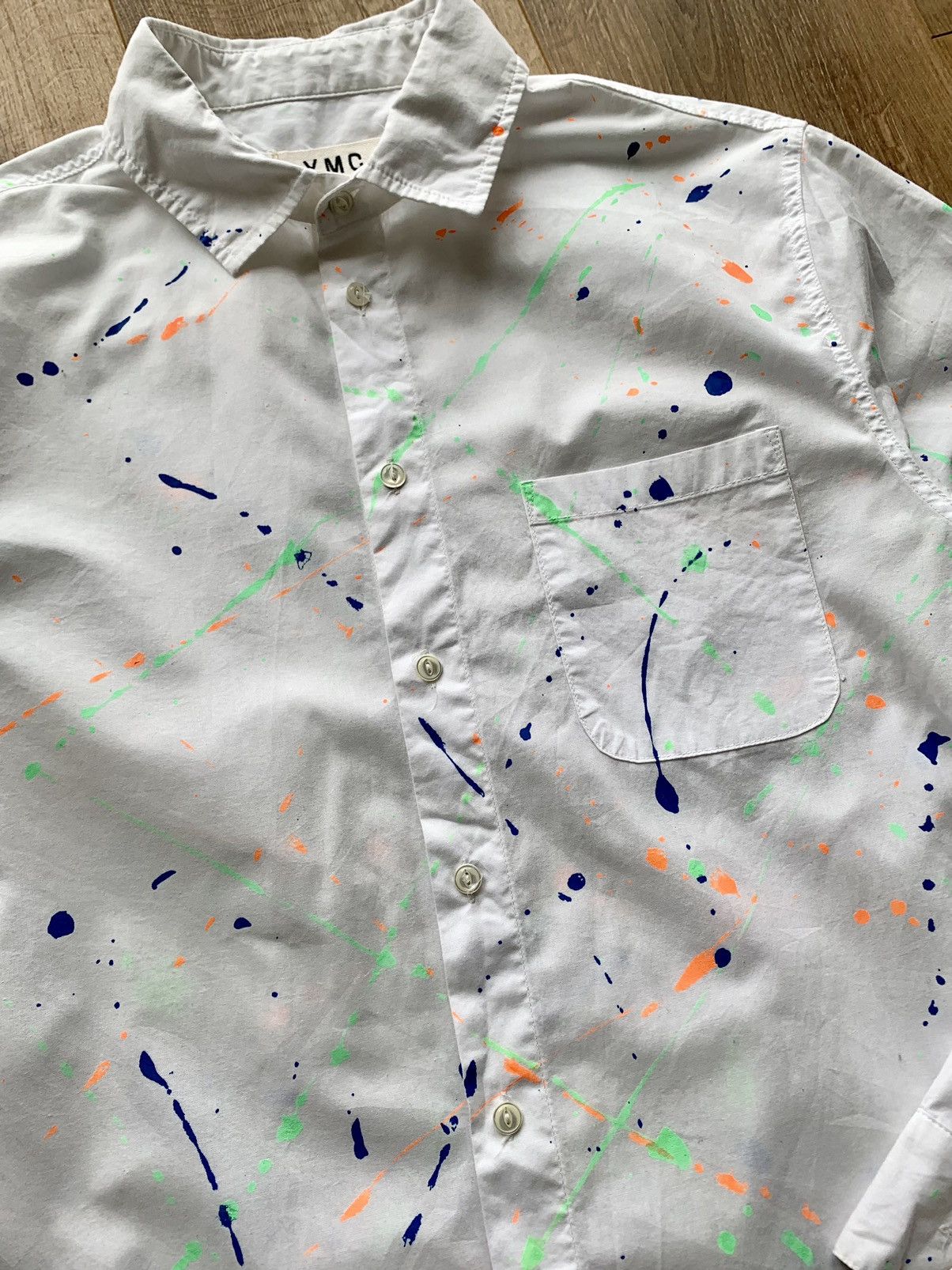YMC YMC paint flick print shirt Size US M / EU 48-50 / 2 - 4 Thumbnail
