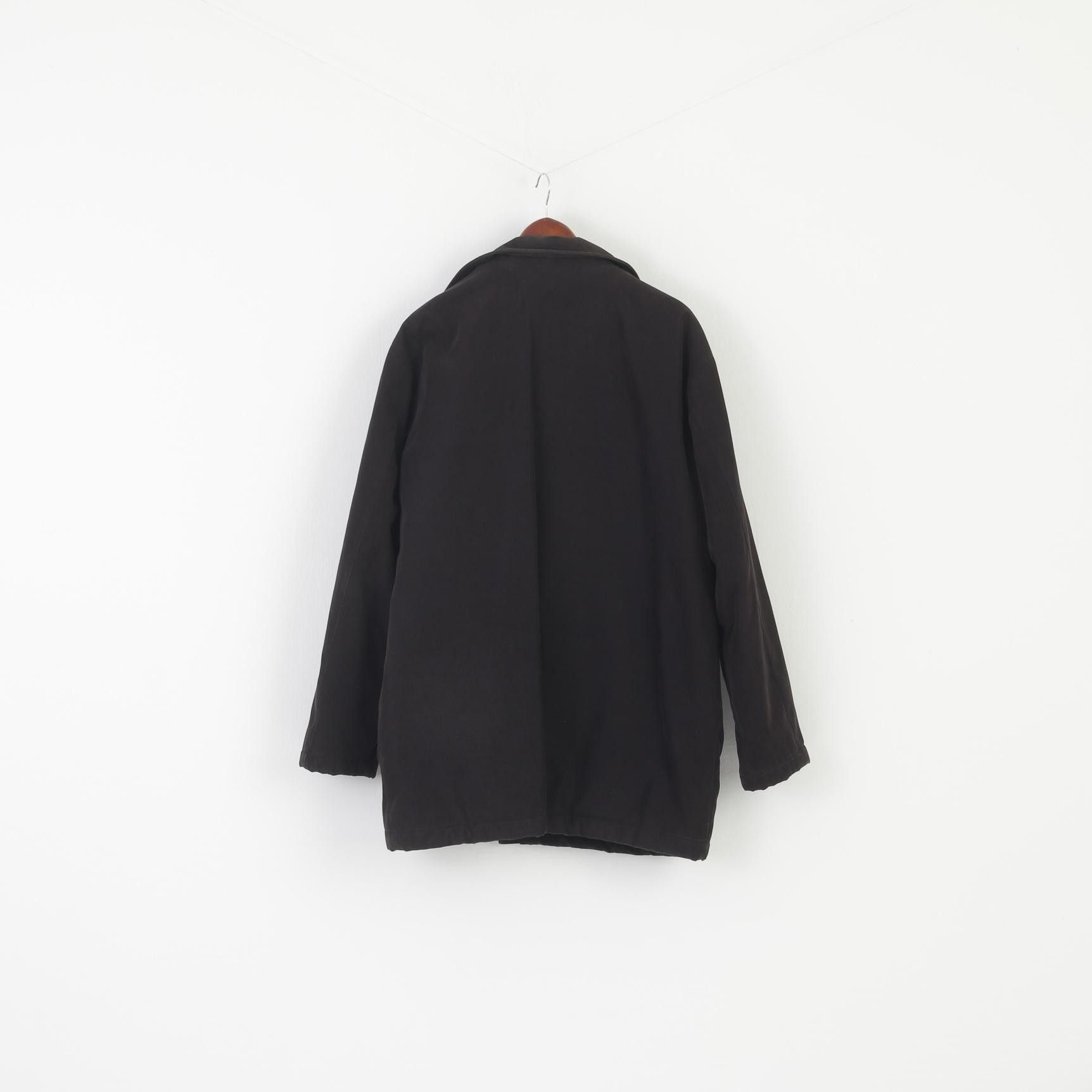 Vintage Paolo Negrato Men 42 52 L Jacket Black Padded 5917 Size US L / EU 52-54 / 3 - 6 Thumbnail