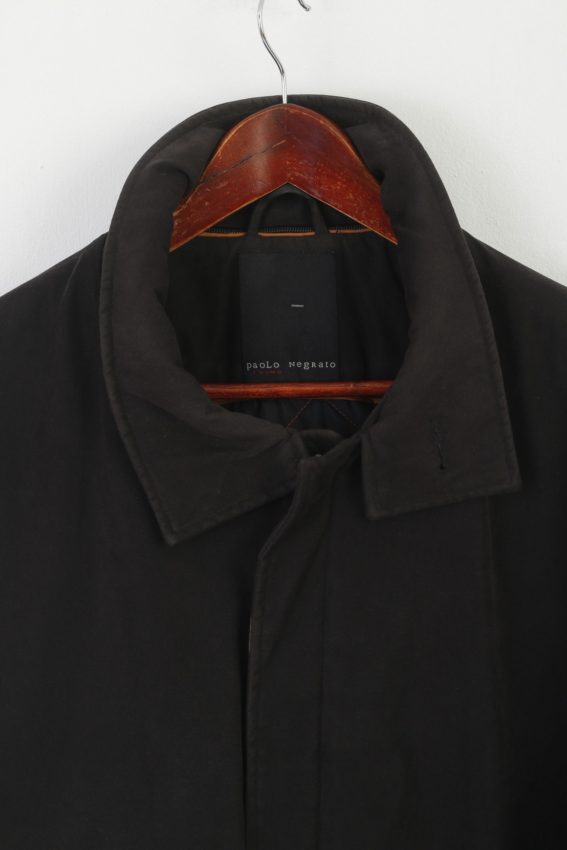Vintage Paolo Negrato Men 42 52 L Jacket Black Padded 5917 Size US L / EU 52-54 / 3 - 2 Thumbnail