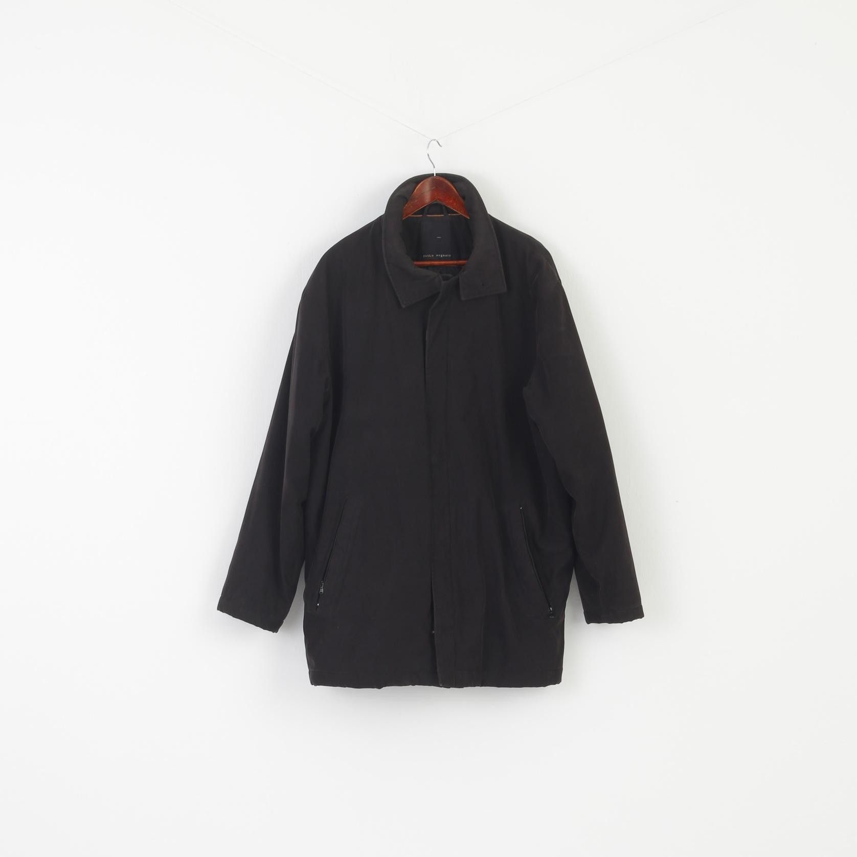 Vintage Paolo Negrato Men 42 52 L Jacket Black Padded 5917 Size US L / EU 52-54 / 3 - 1 Thumbnail