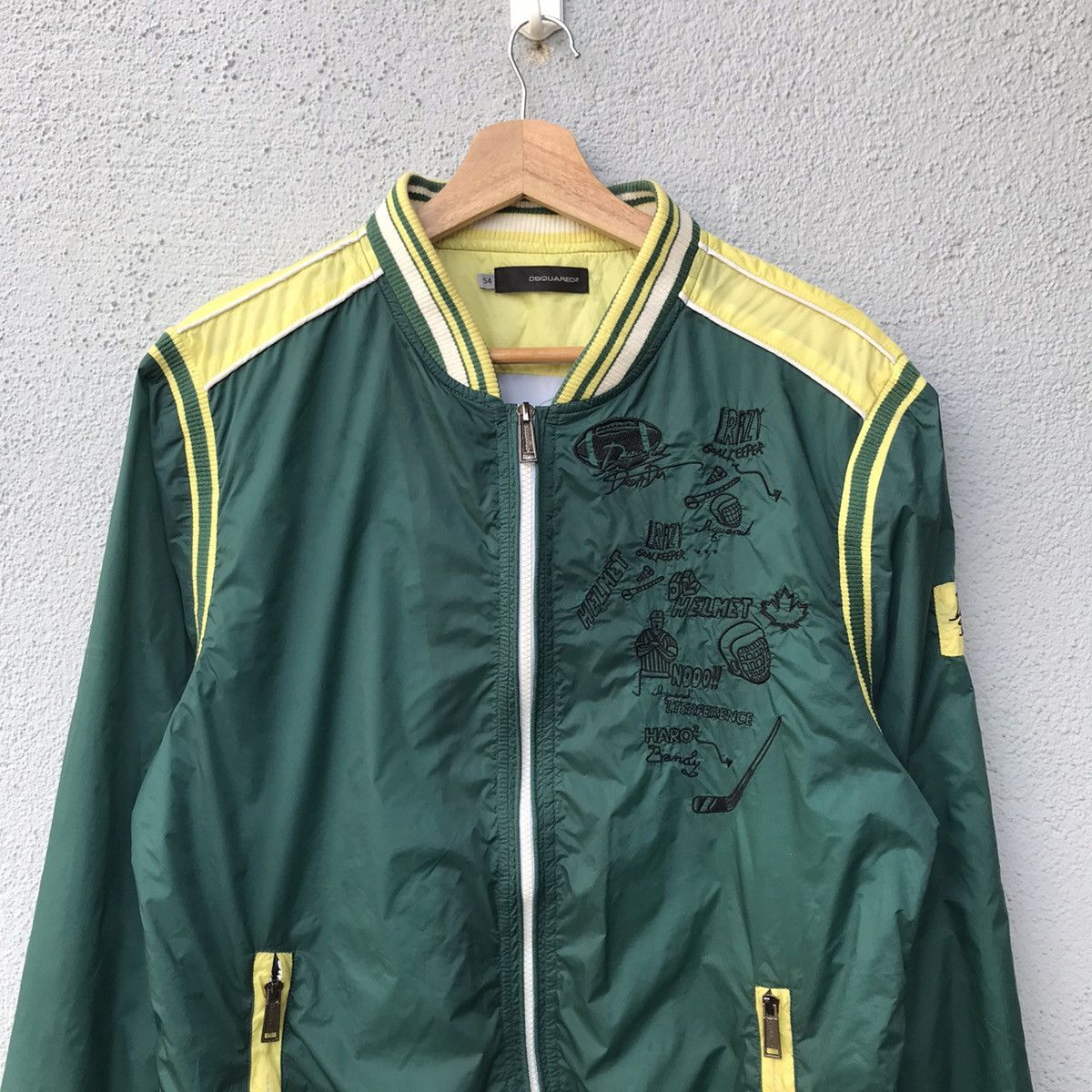 Dsquared2 Vintage Green Dsquared2 Embroidery Logo Jacket/windbreaker Size US M / EU 48-50 / 2 - 2 Thumbnail