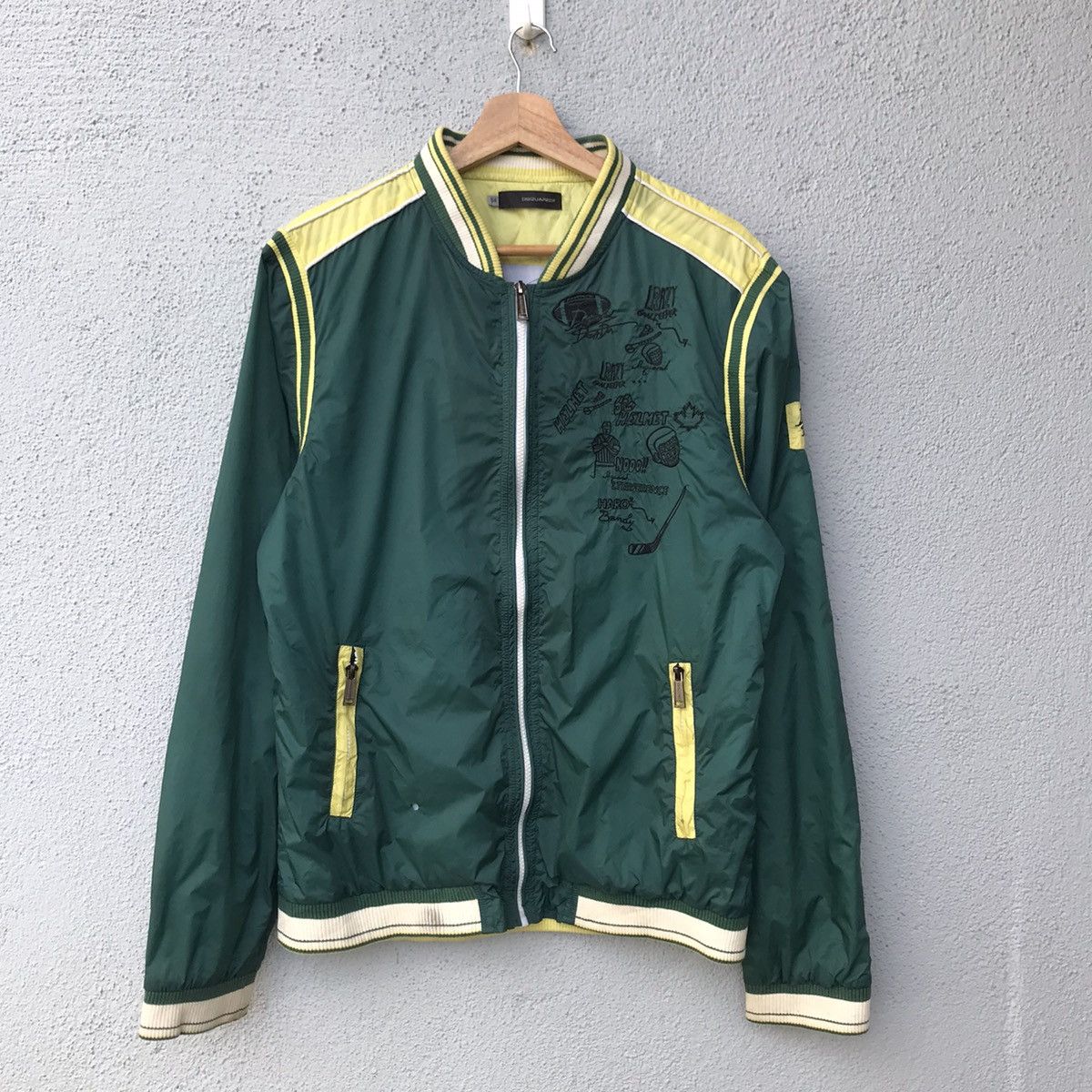 Dsquared2 Vintage Green Dsquared2 Embroidery Logo Jacket/windbreaker Size US M / EU 48-50 / 2 - 1 Thumbnail
