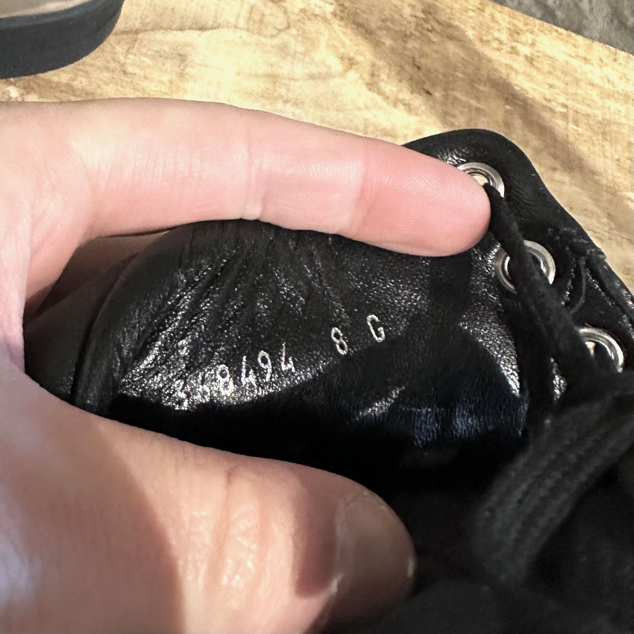 Gucci Gucci Black Leather Silver Metallic High-top Sneakers Size US 9 / EU 42 - 9 Thumbnail